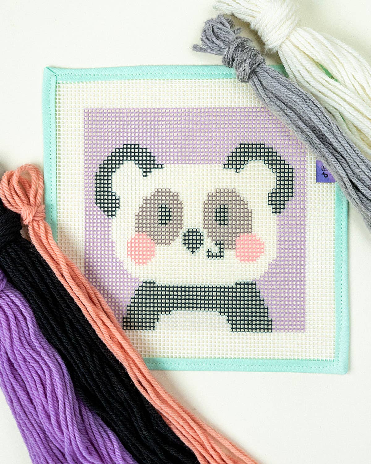 Pepper, the Panda - Needlepoint Kit for Kids