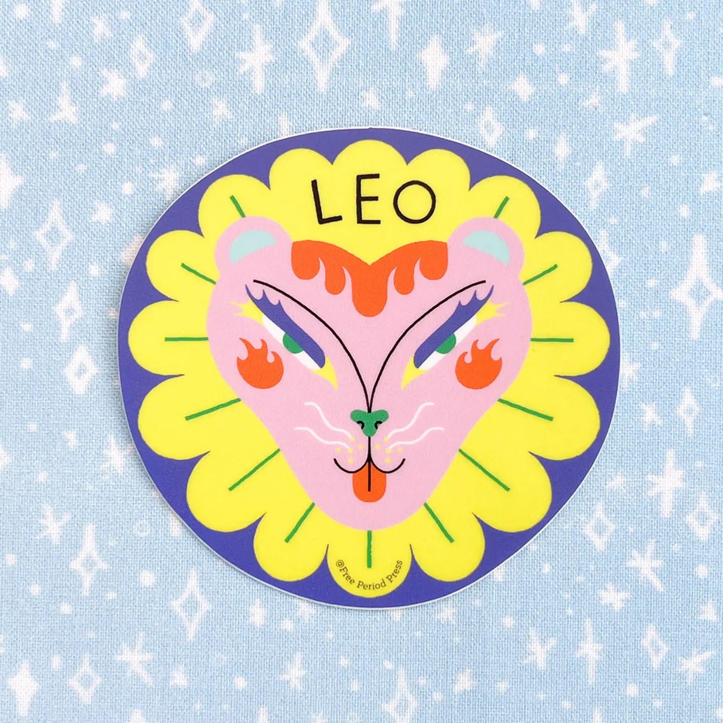 Leo Zodiac Vinyl Decal Sticker | Radiant Lion image 0