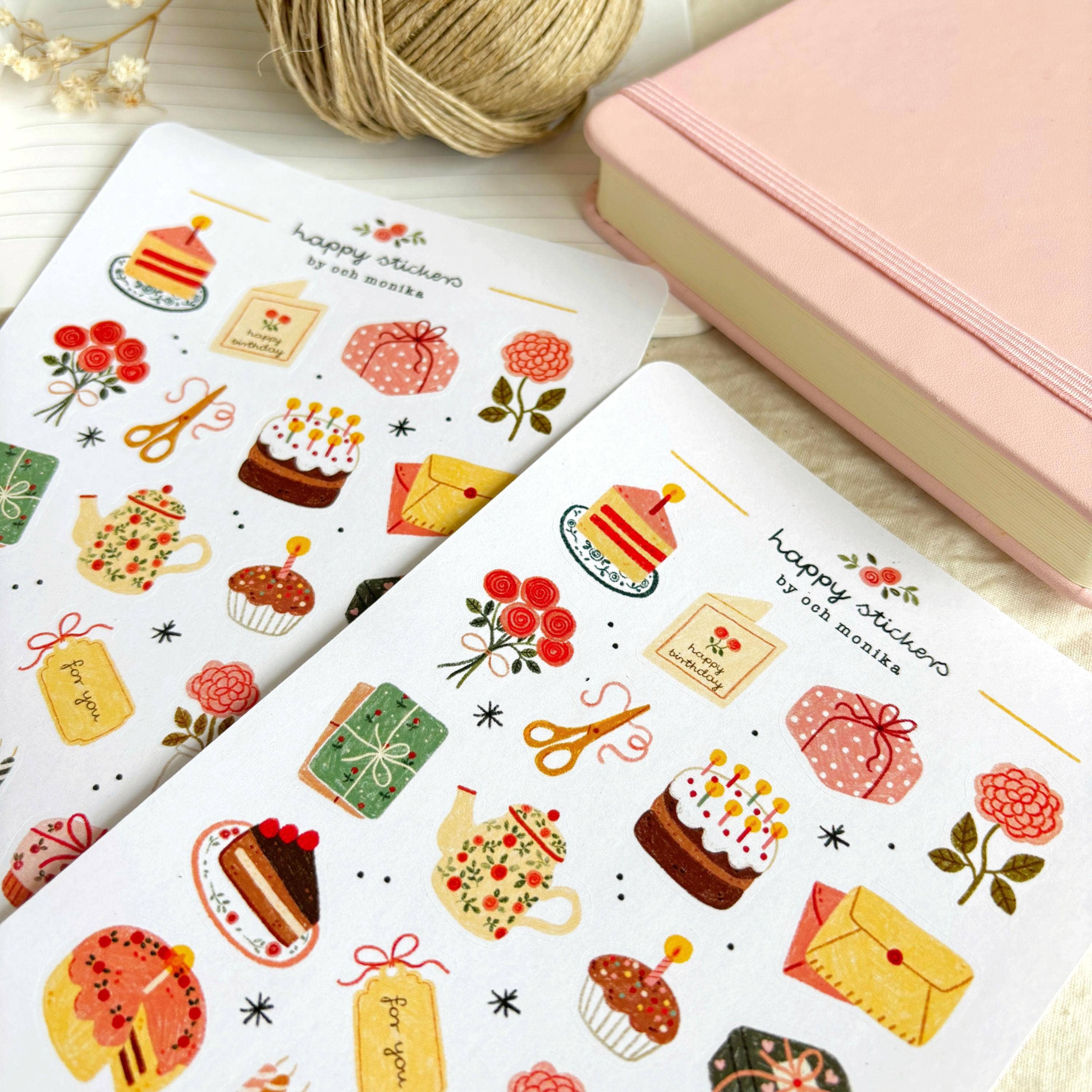 Sweet Birthday - Planner & Journal Stickers | A6 Matte Paper