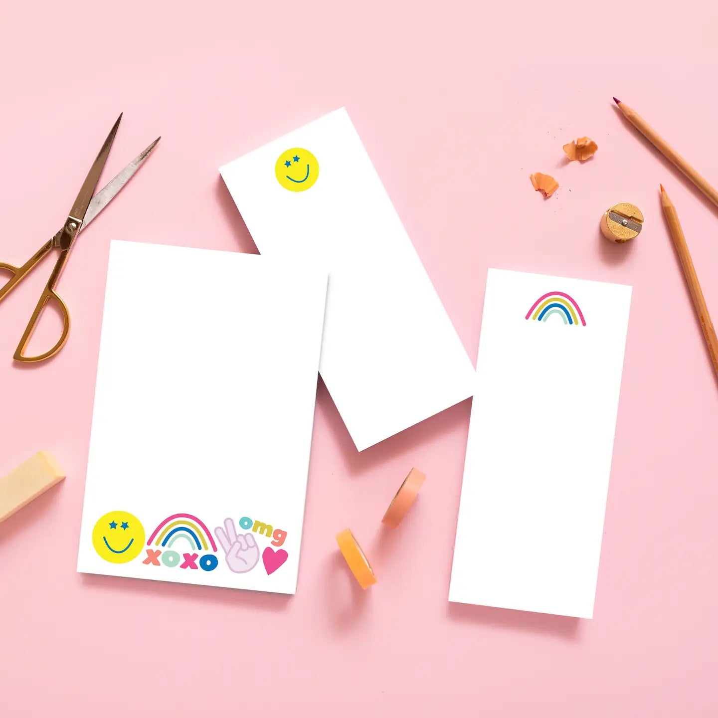 Notepad - Peace Love & Happy 5.5x8.5" image 1