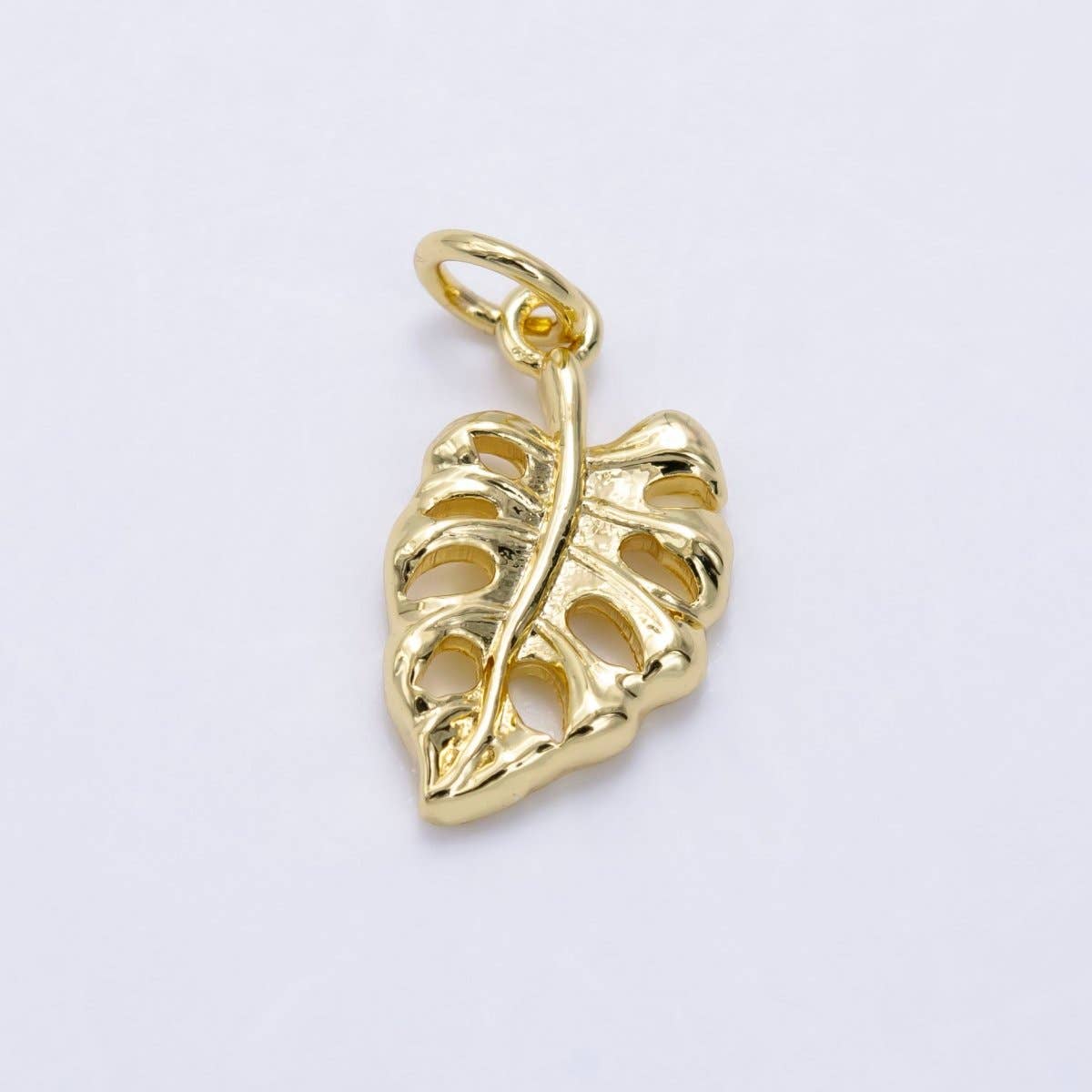 14K Gold Filled Monstera Palm Leaf Charm