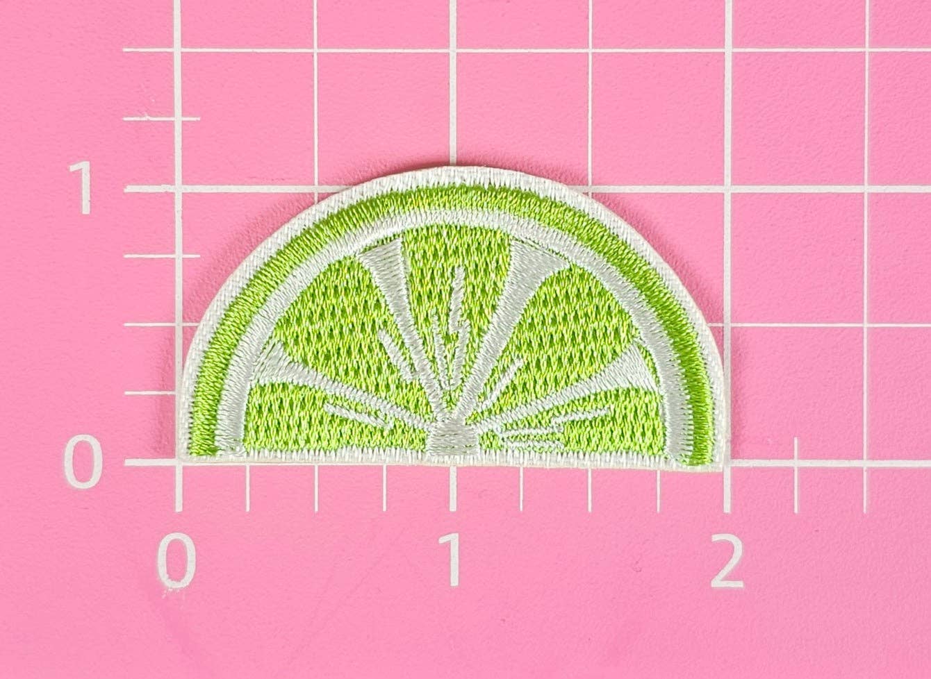 Lime Wedge Beer Cocktail Drink Embroidery On Patch