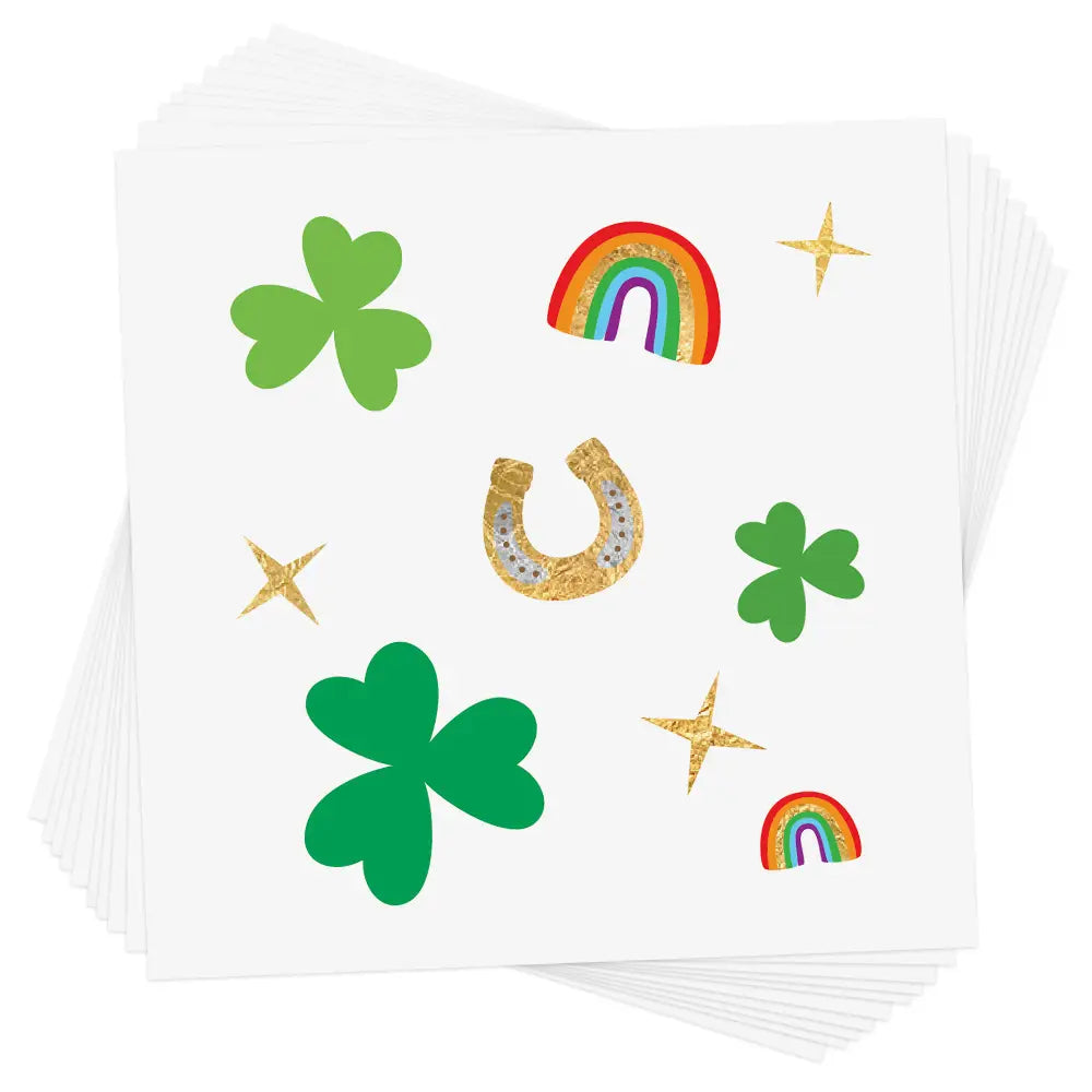 Shamrock Confetti Temporary Tattoo image 0