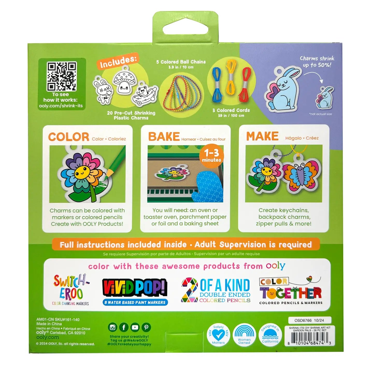 Shrink-Its!: D.I.Y. Shrink Art Kit - Garden Pals (28 PC Set) image 1