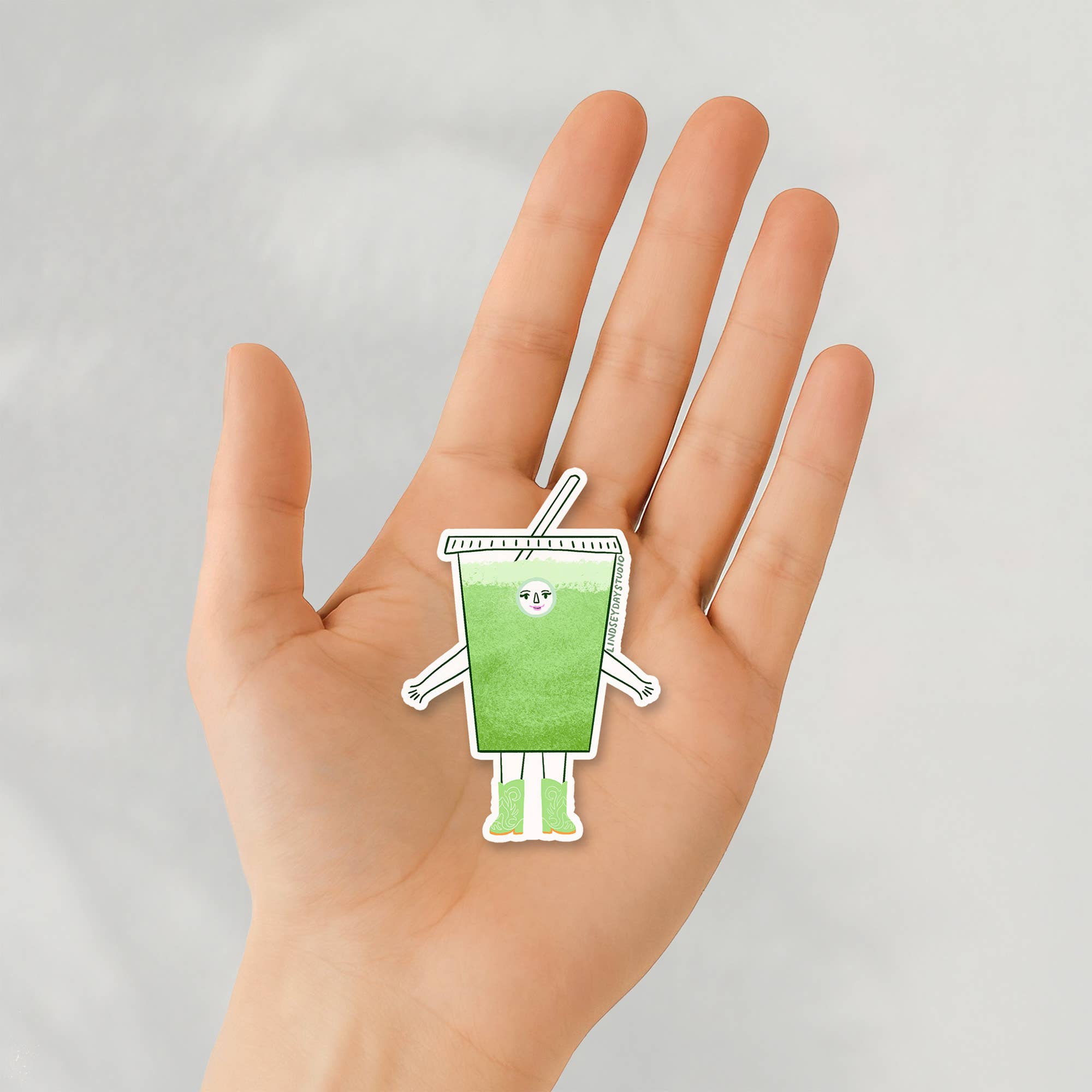 Molly Matcha Sticker, Funny Sticker, Food Sticker