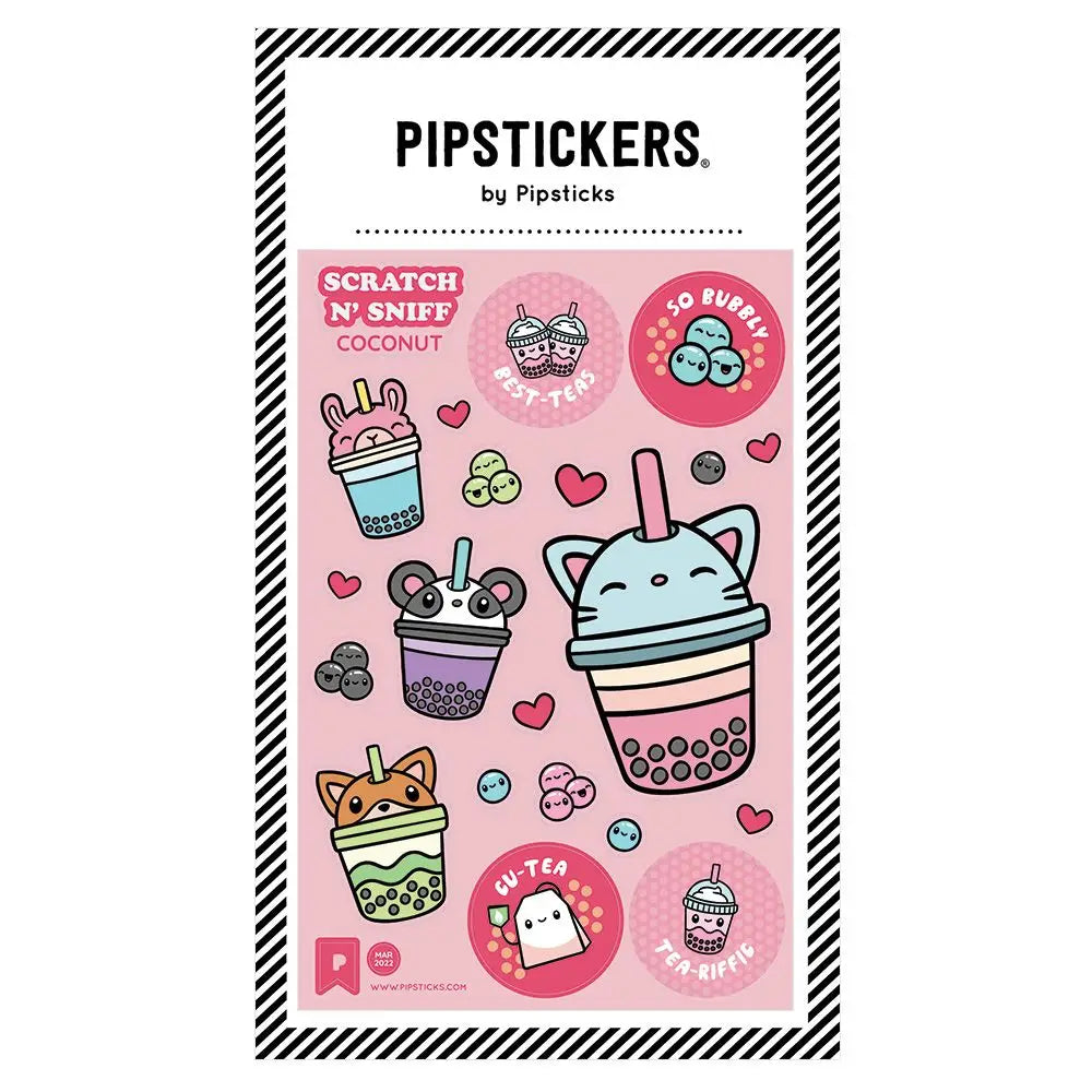 Bubbly Best Teas Pipsticks Scratch 'n Sniff Stickers image 0
