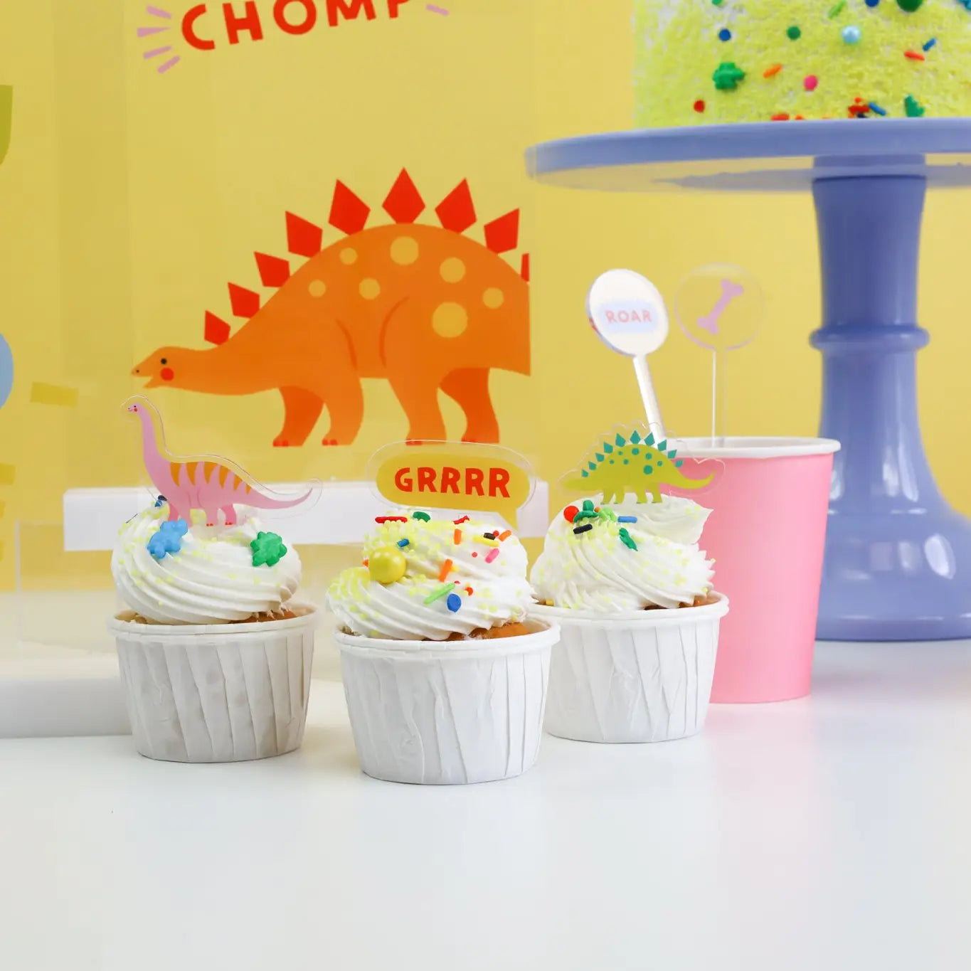 Dino-Mite Dinasour Acrylic Mini Topper Set image 1