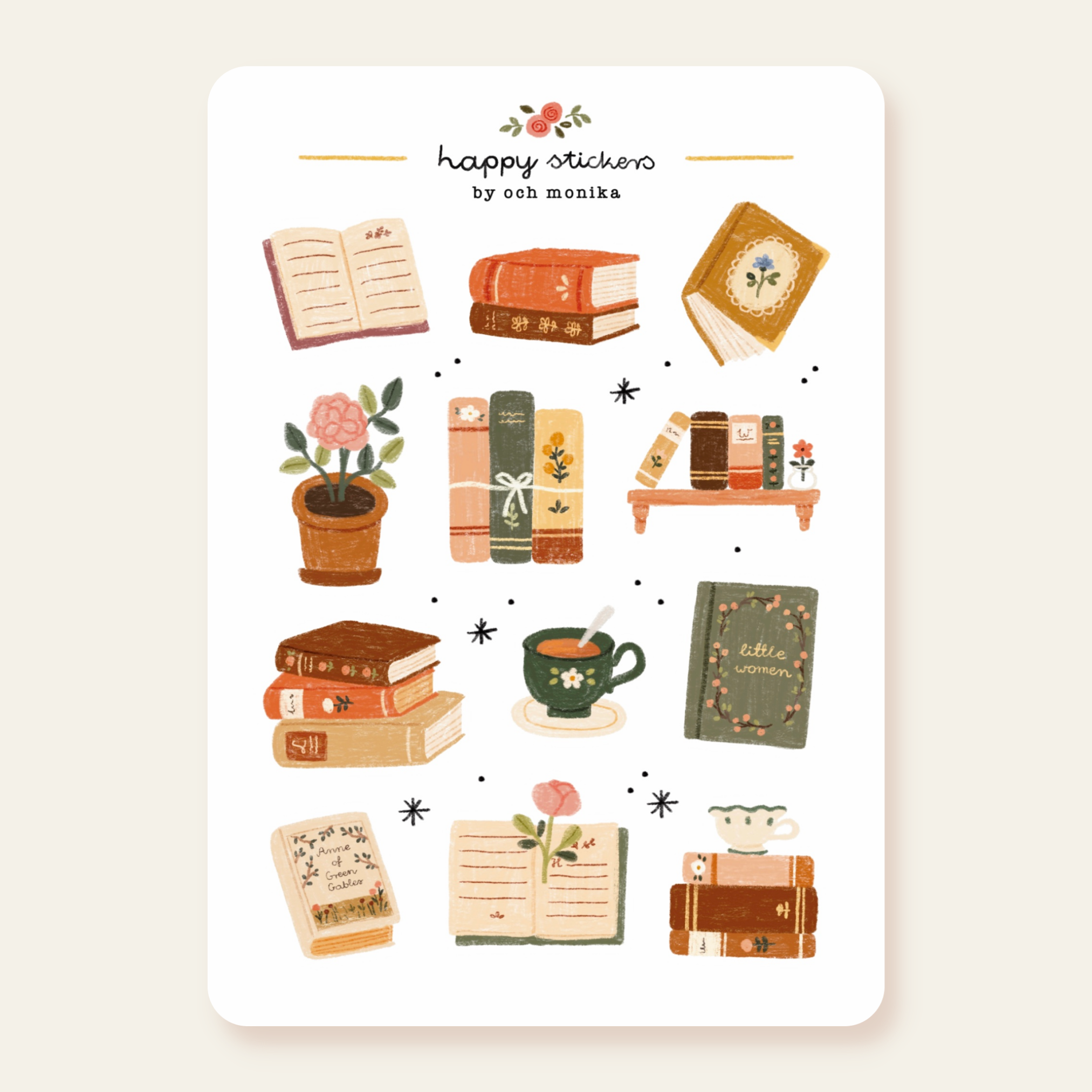 Bookish - Planner & Journal Stickers | A6 Matte Paper