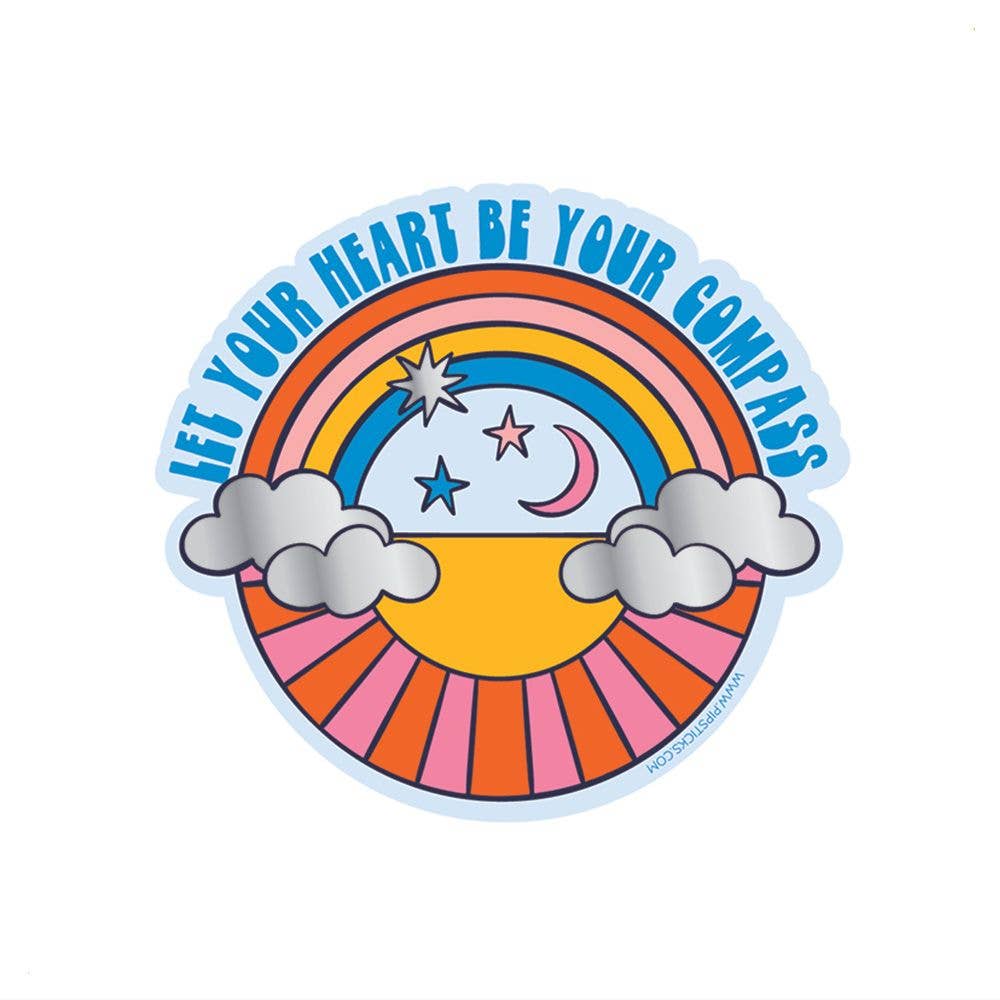 Let Your Heart Be Your Compass Vinyl Sticker