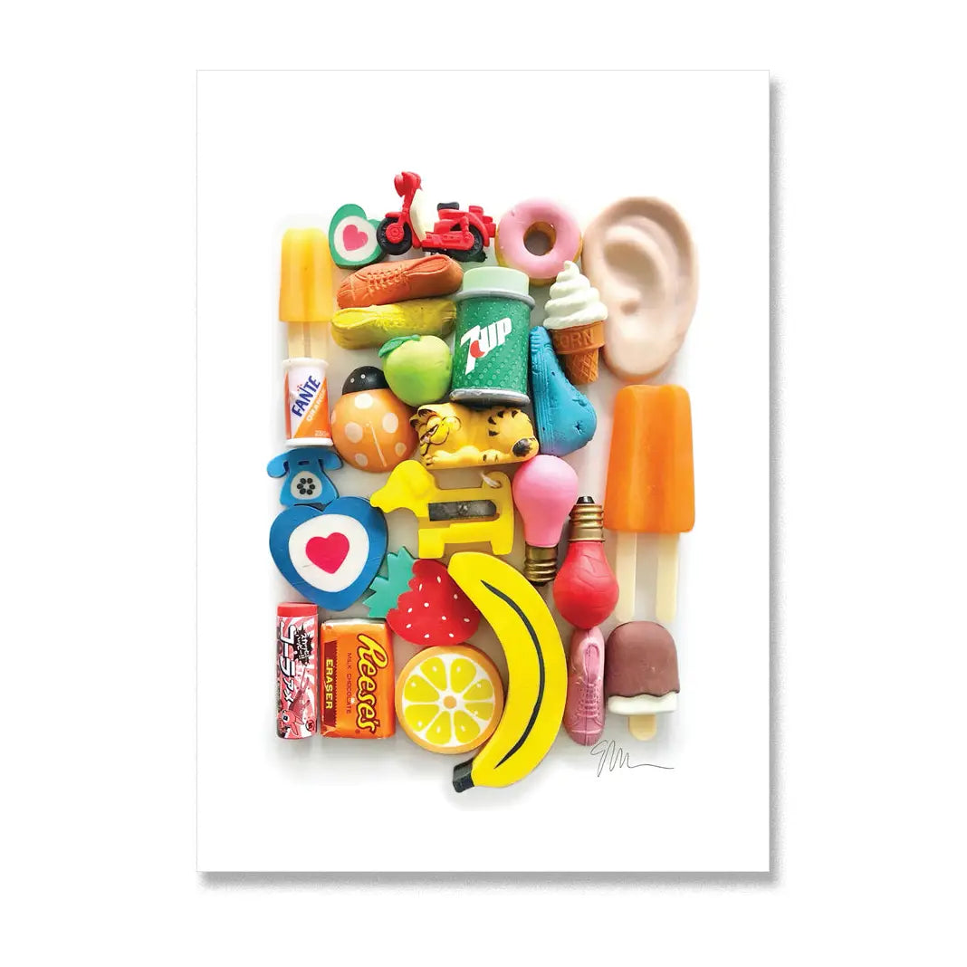 Eraser Arrangement No. 5 Postcard image 0