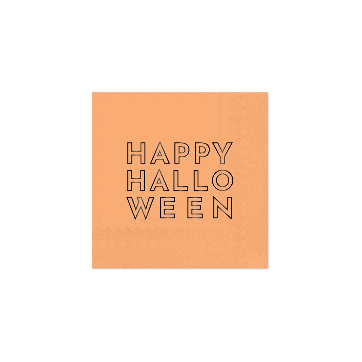 Happy Halloween Orange Cocktail Napkins image 0