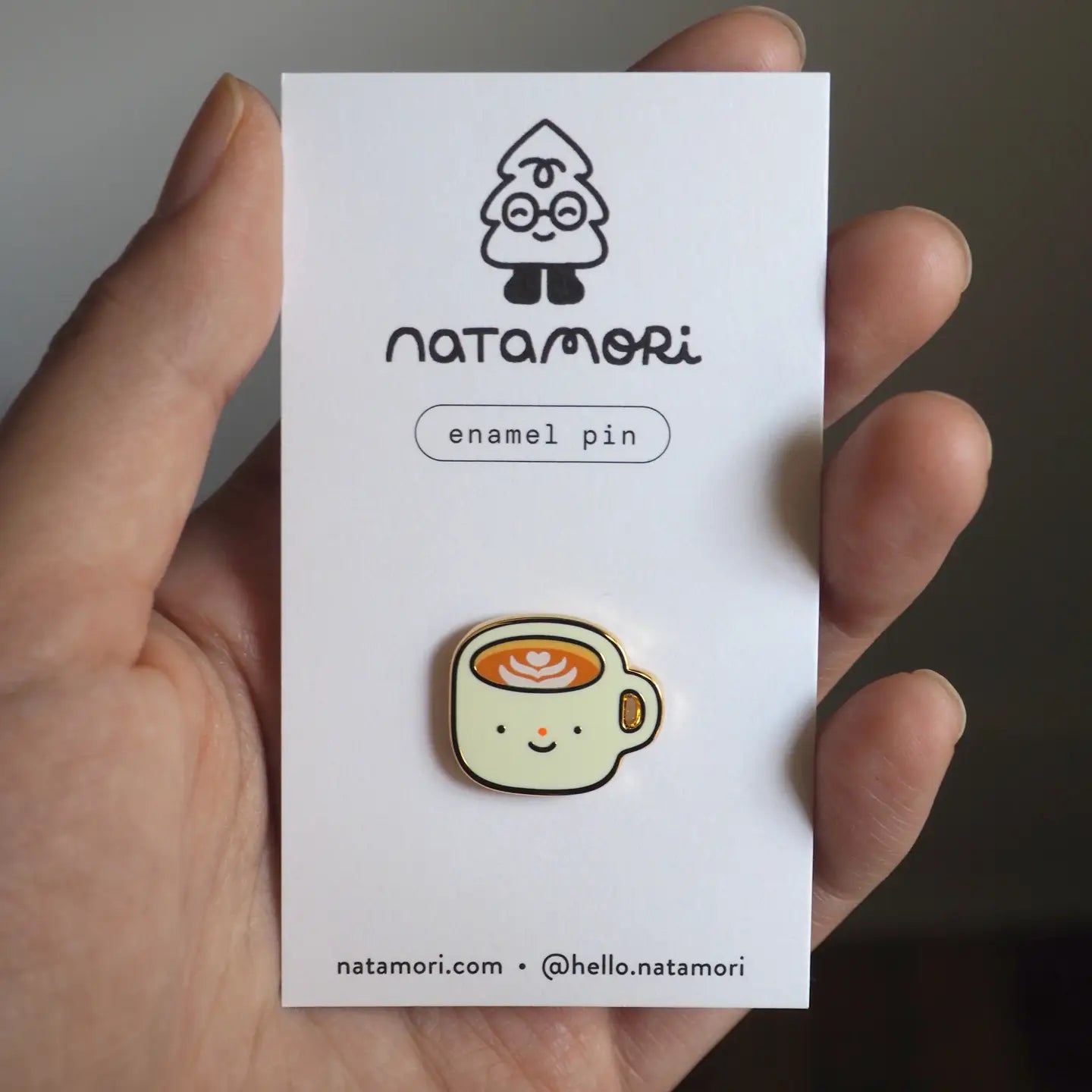 Latte • Enamel Pin - Natamori image 2