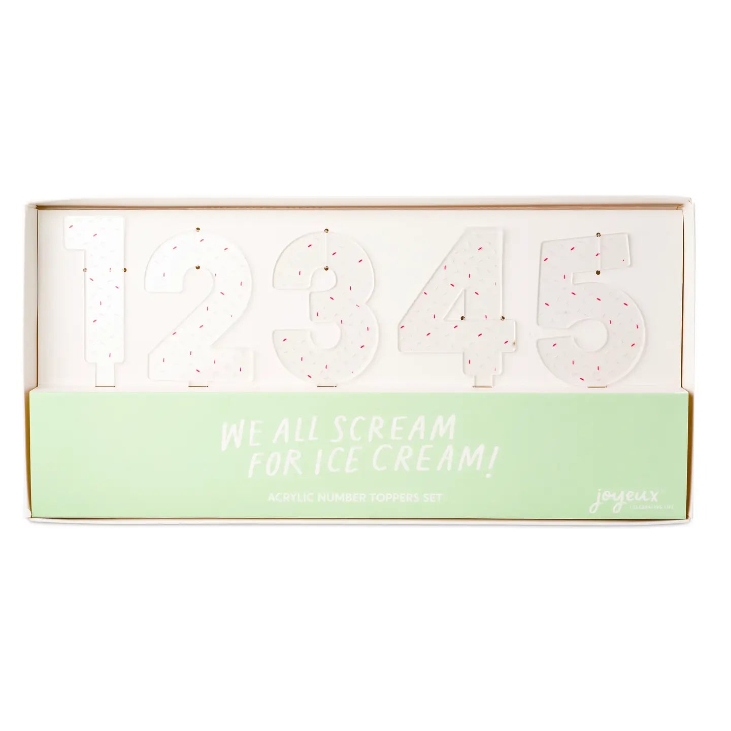 We All Scream For Ice Cream Acrylic Number Set 0-9 image 0