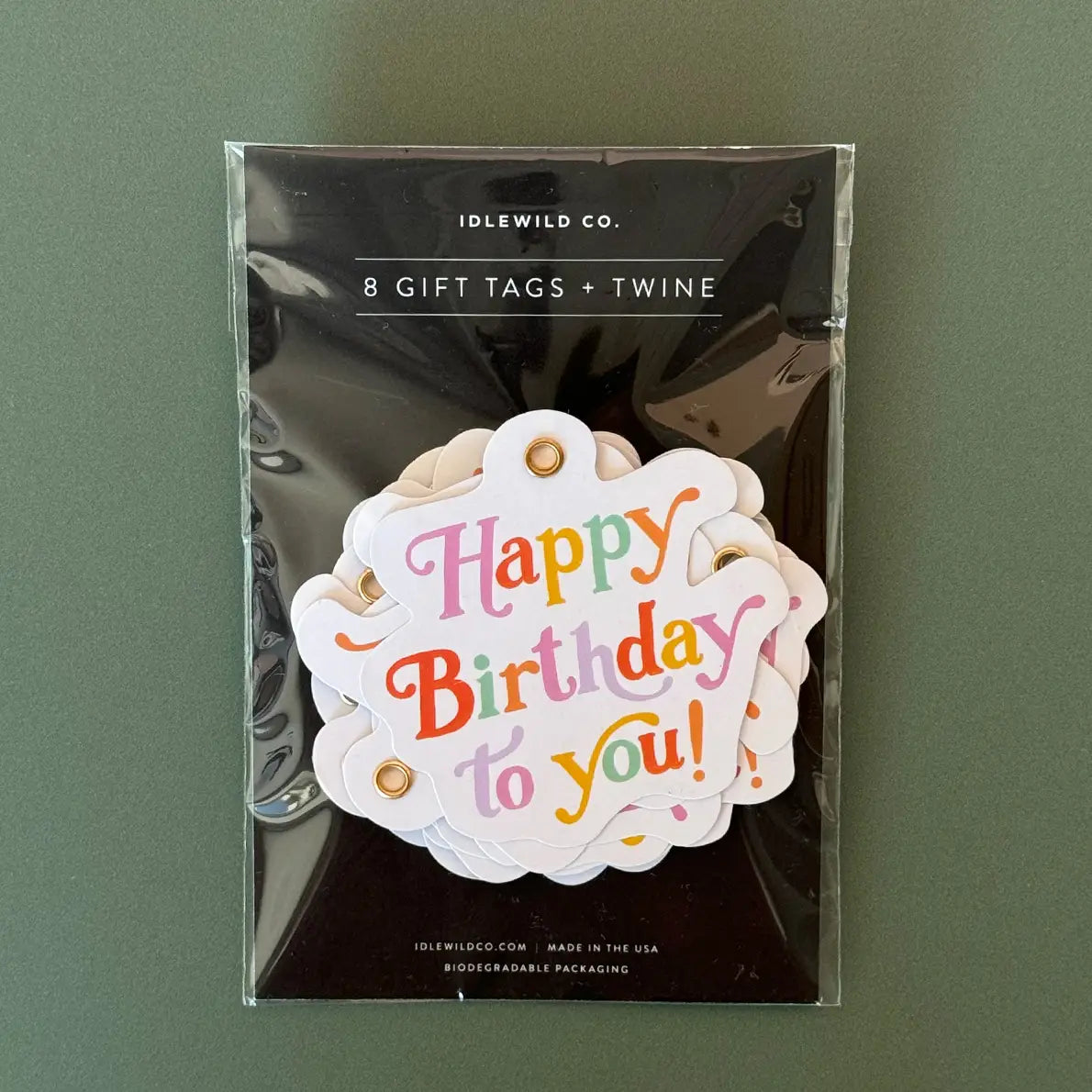 Colorful Birthday Diecut Gift Tags image 1