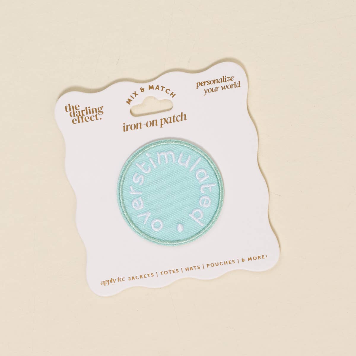 Mix & Match Iron-On Patch–Overstimulated