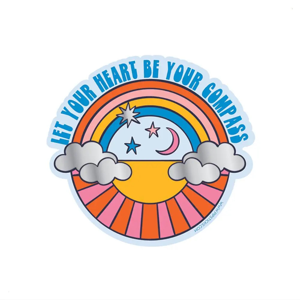 Let Your Heart Be Your Compass Vinyl Sticker image 0