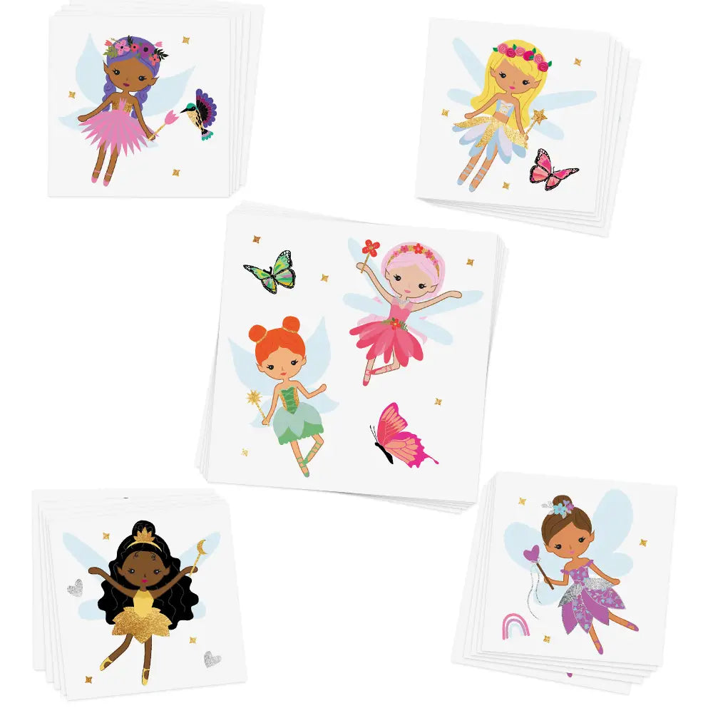 Flash Tats: Fairies Variety Set - Temporary Tattoos image 0