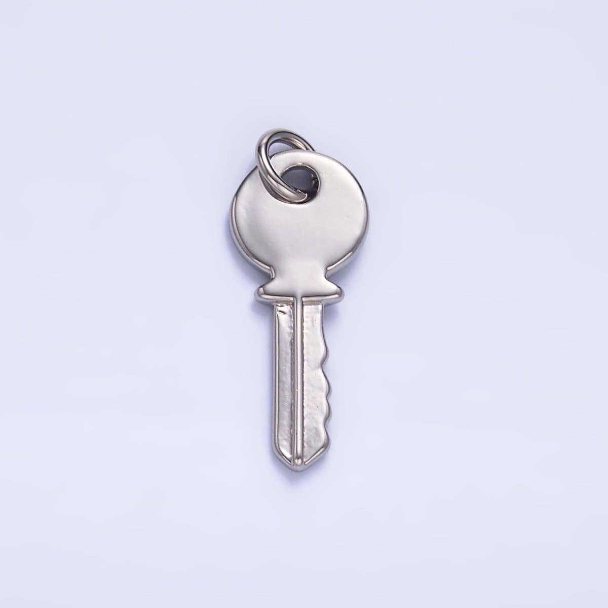 24K Gold Filled Minimalist Key Lock Charm in Gold & Silver |