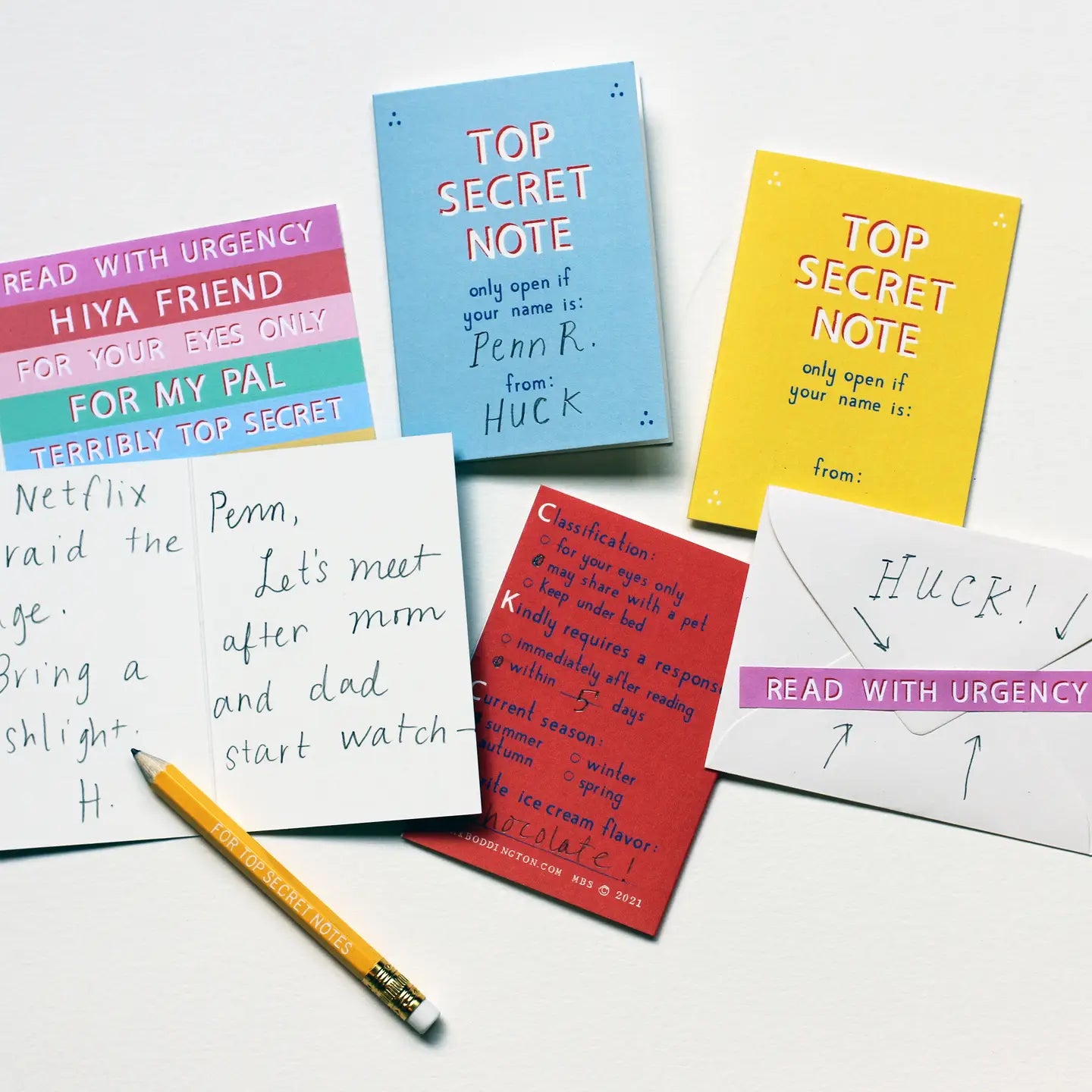 Top Secret Friendship Notes Set image 2