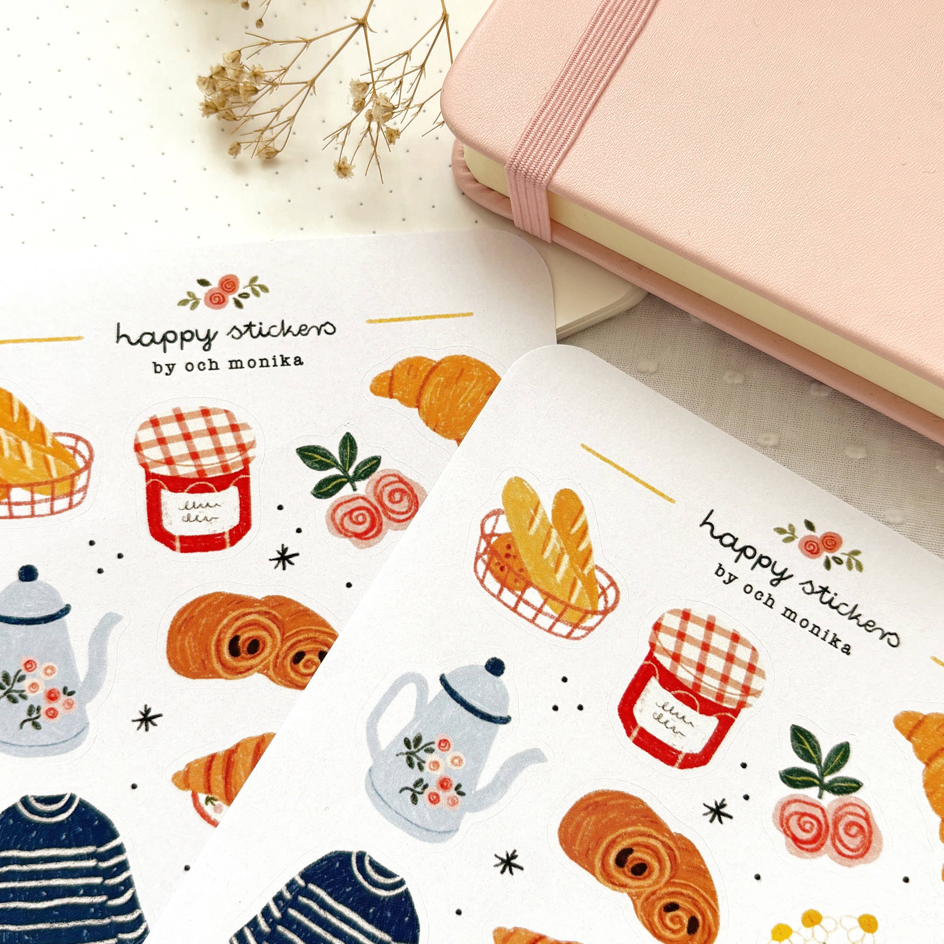 French Breakfast - Planner & Journal Stickers | A6 Matte