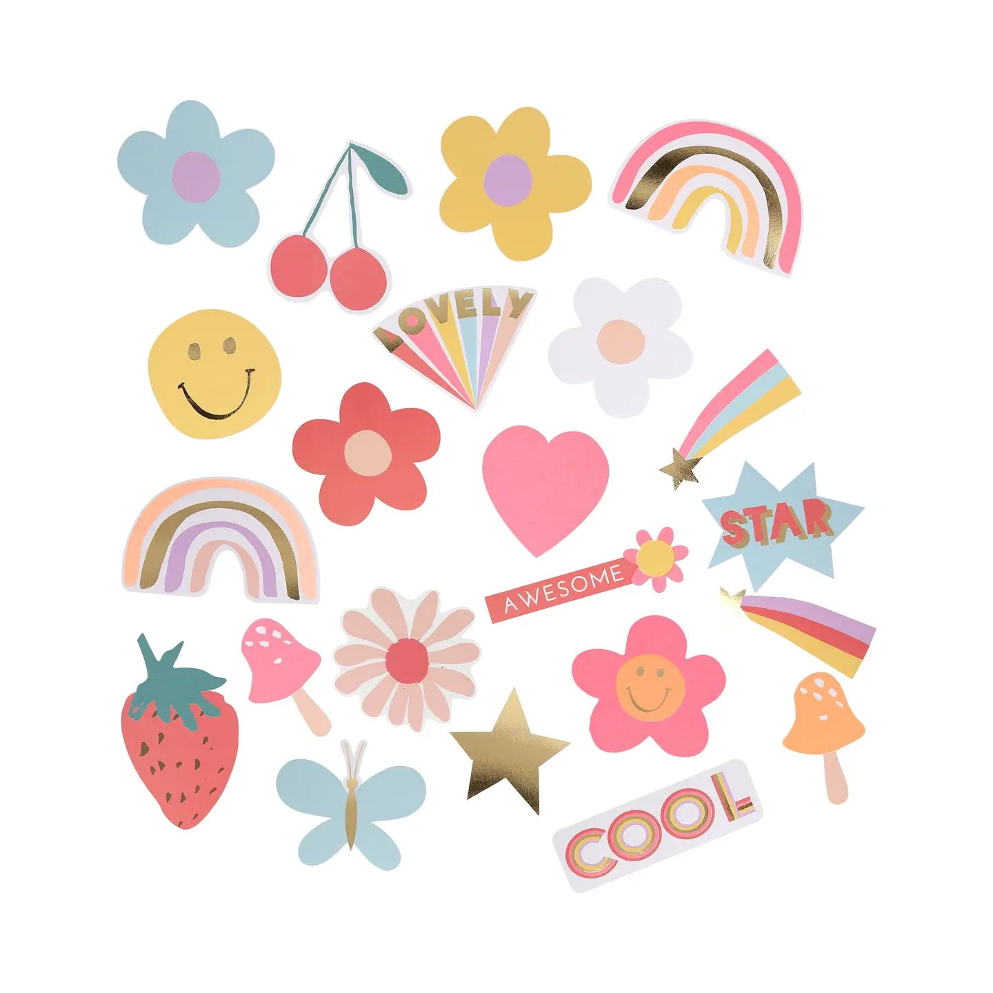 Happy Icons Shaped Stickers image 1