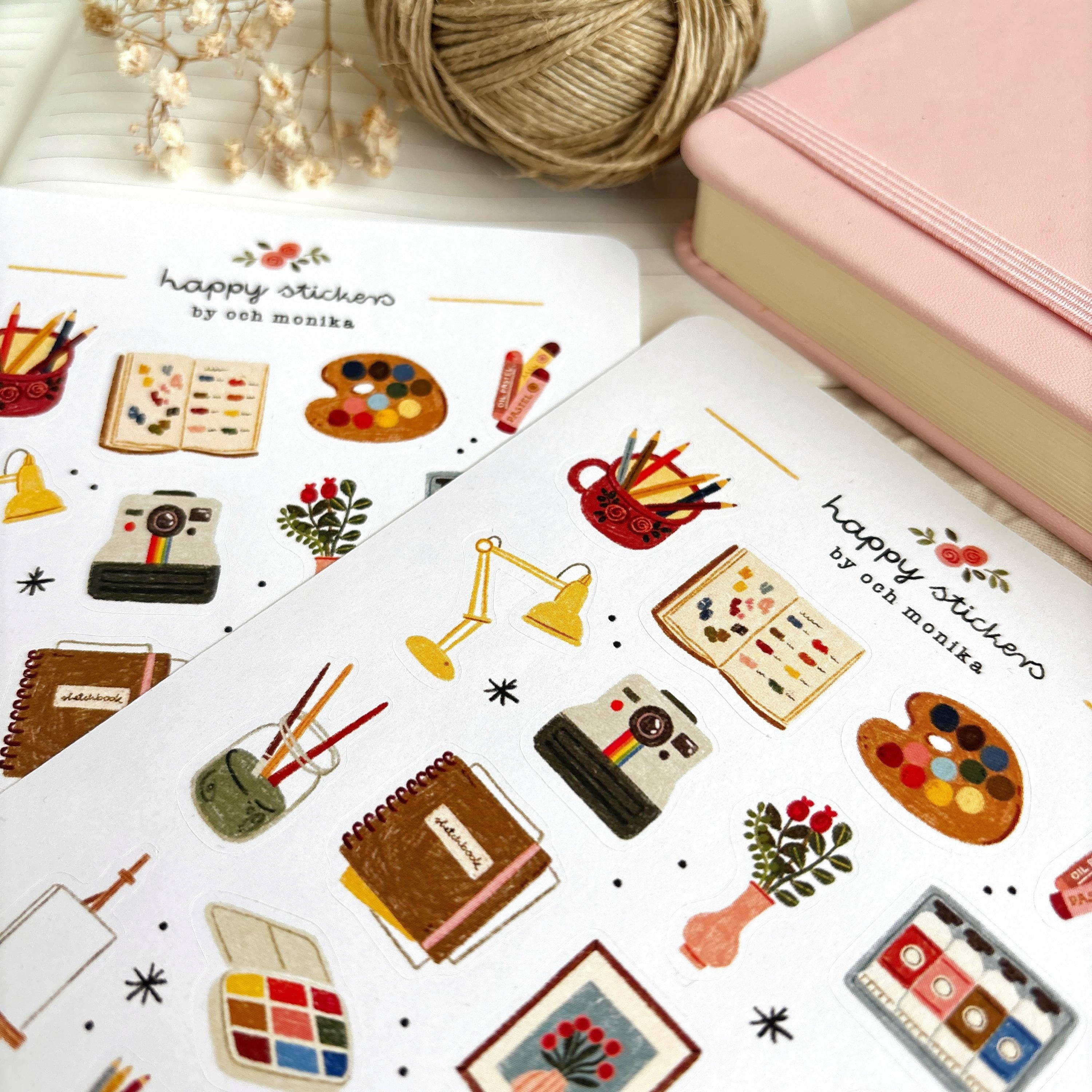 Artist's Corner - Planner & Journal Stickers |A6 Matte Paper