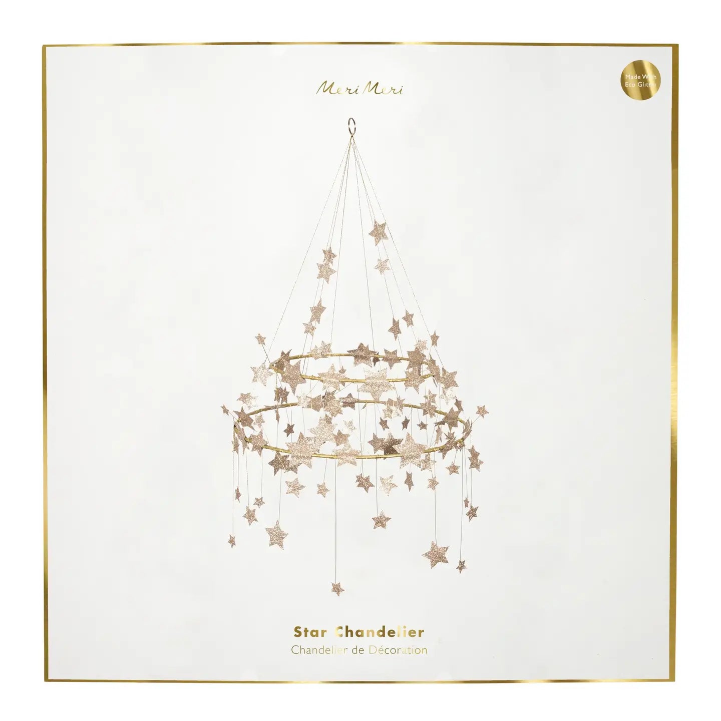Gold Sparkle Star Chandelier image 4