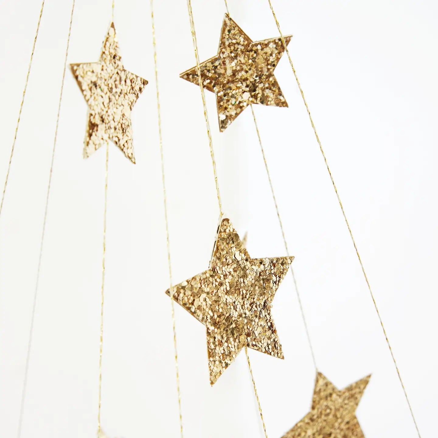 Gold Sparkle Star Chandelier image 3
