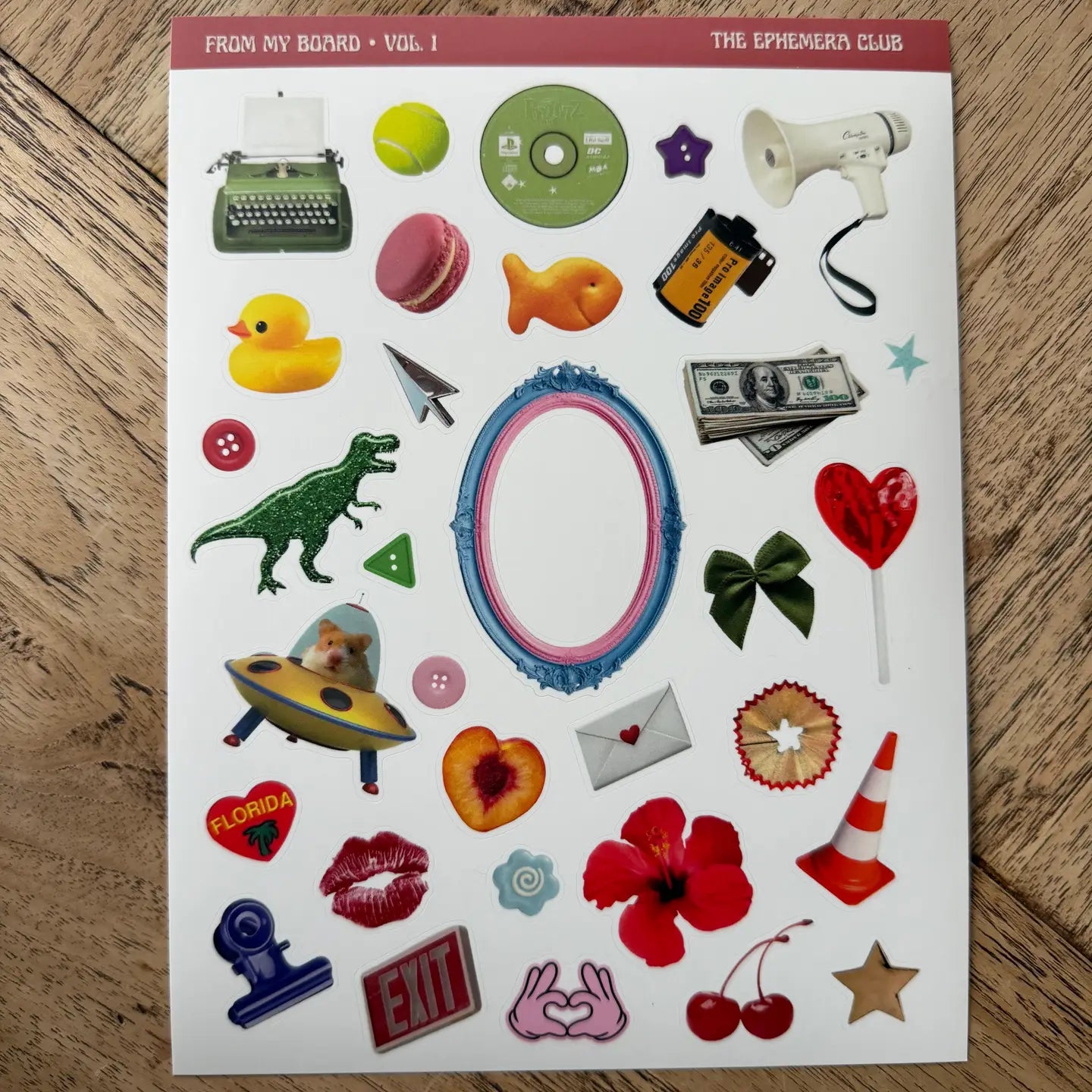 Trinketcore Sticker Sheet | Cute Journaling Ephemera image 0