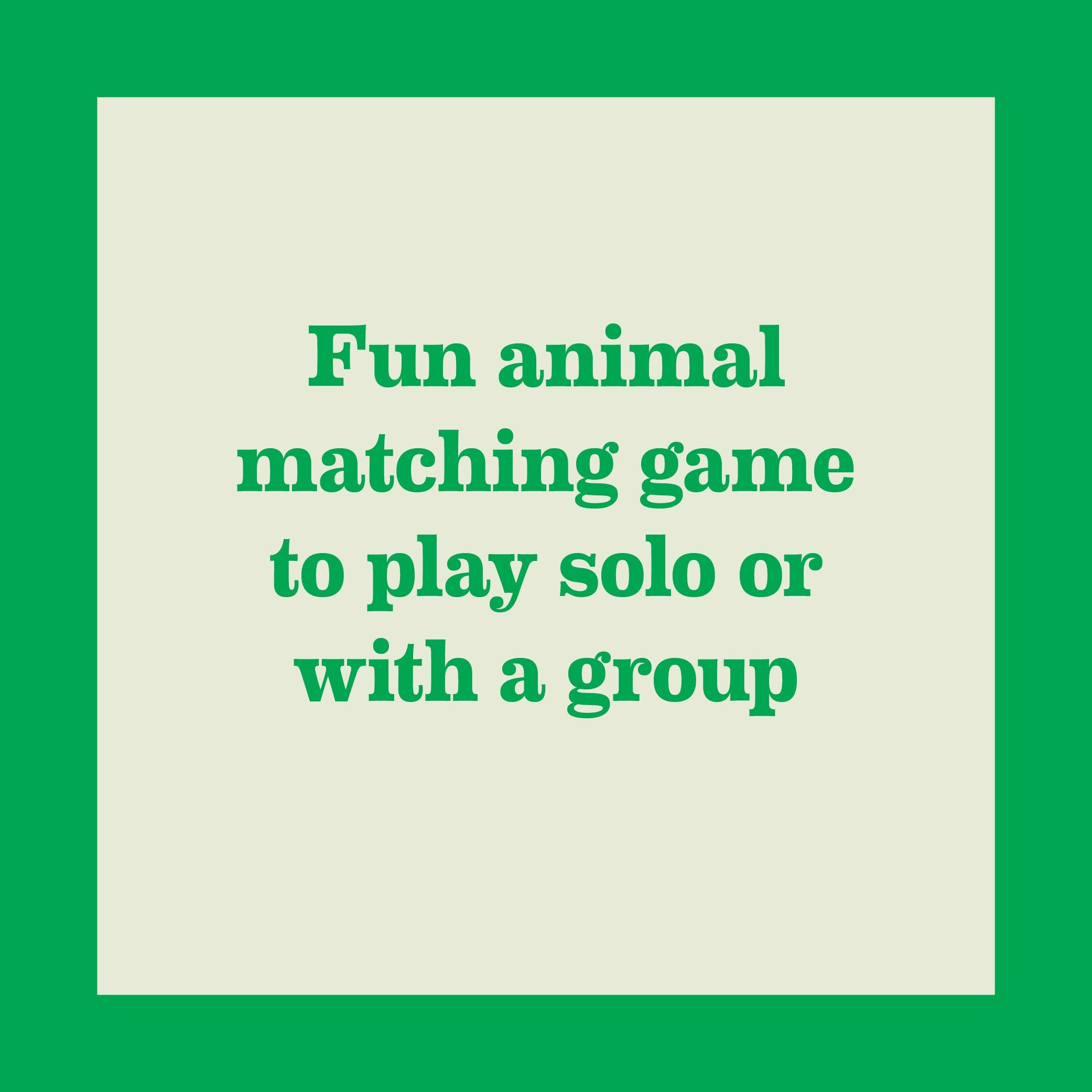 Wildlife Memory Game