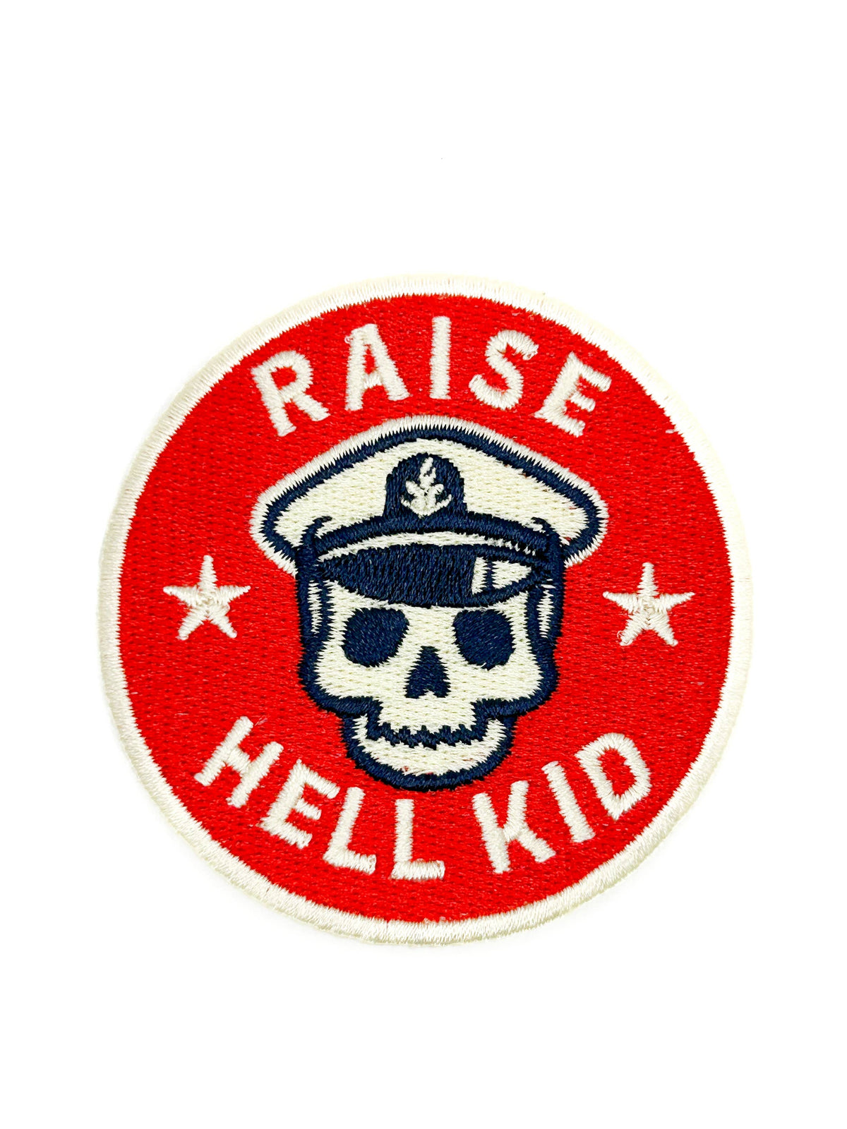 Raise Hell Kid Patch Embroidered Iron-On for Clothing & Hats