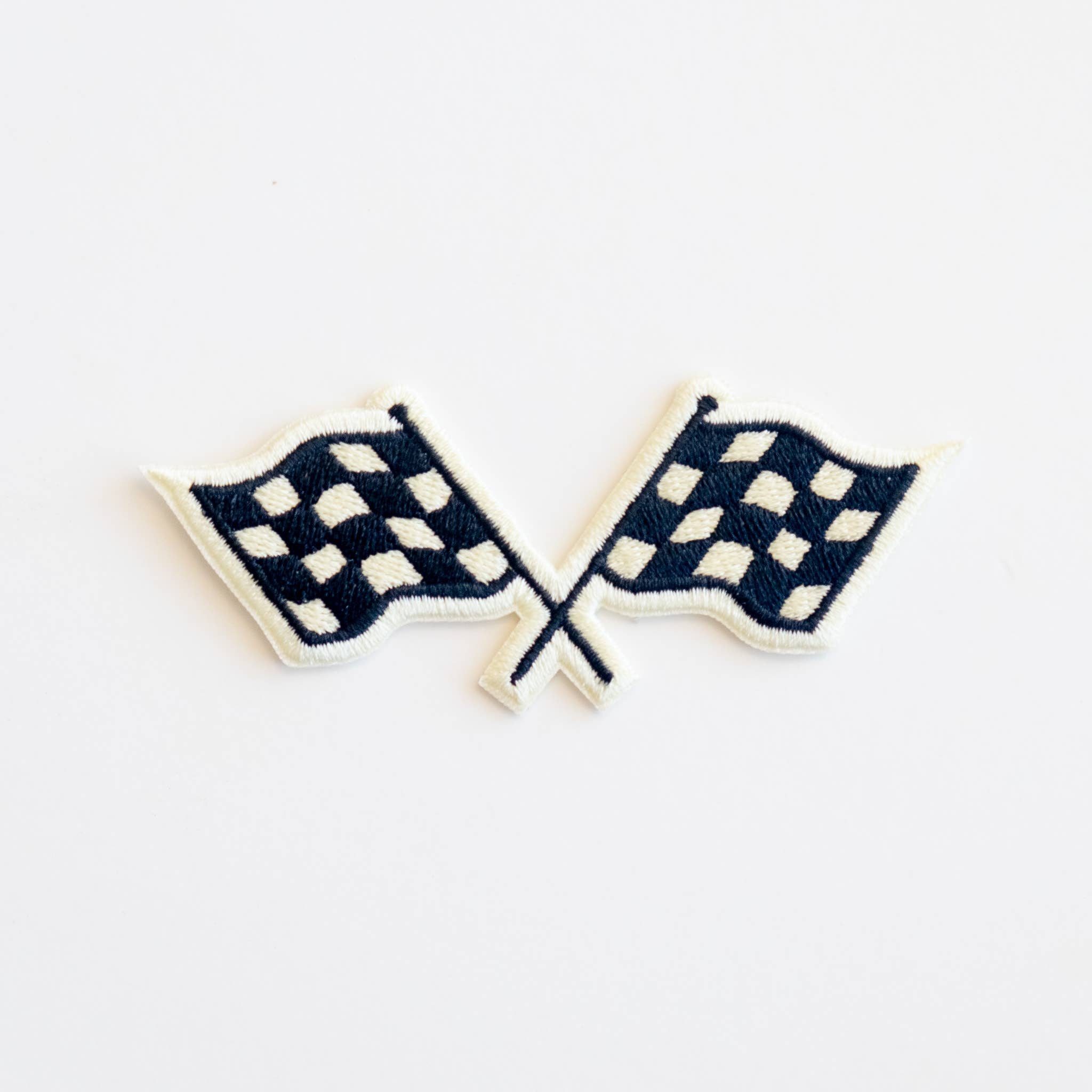 Racing Flags Embroidered Iron on Patch