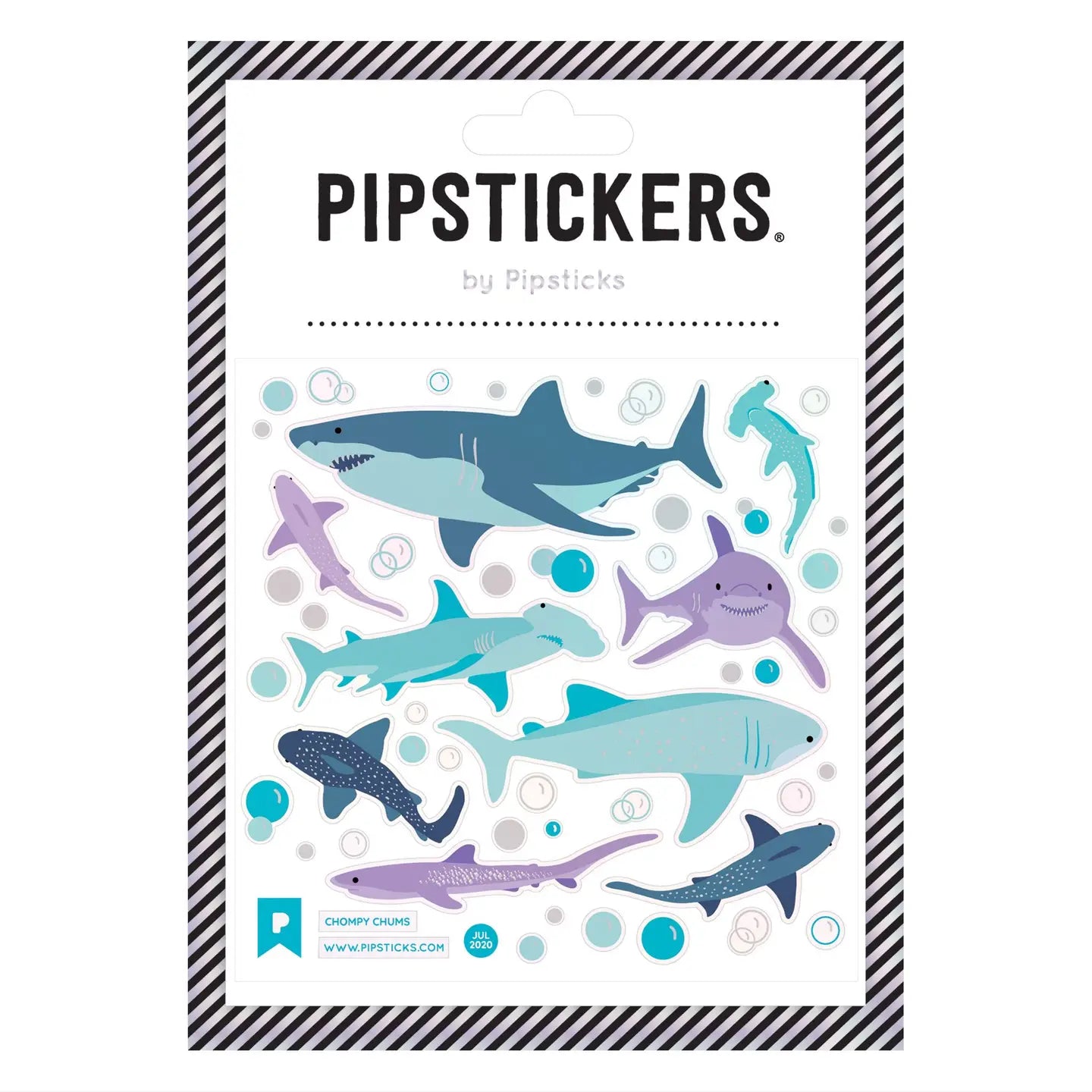 Chompy Chums Pipstickers 4x4 image 0