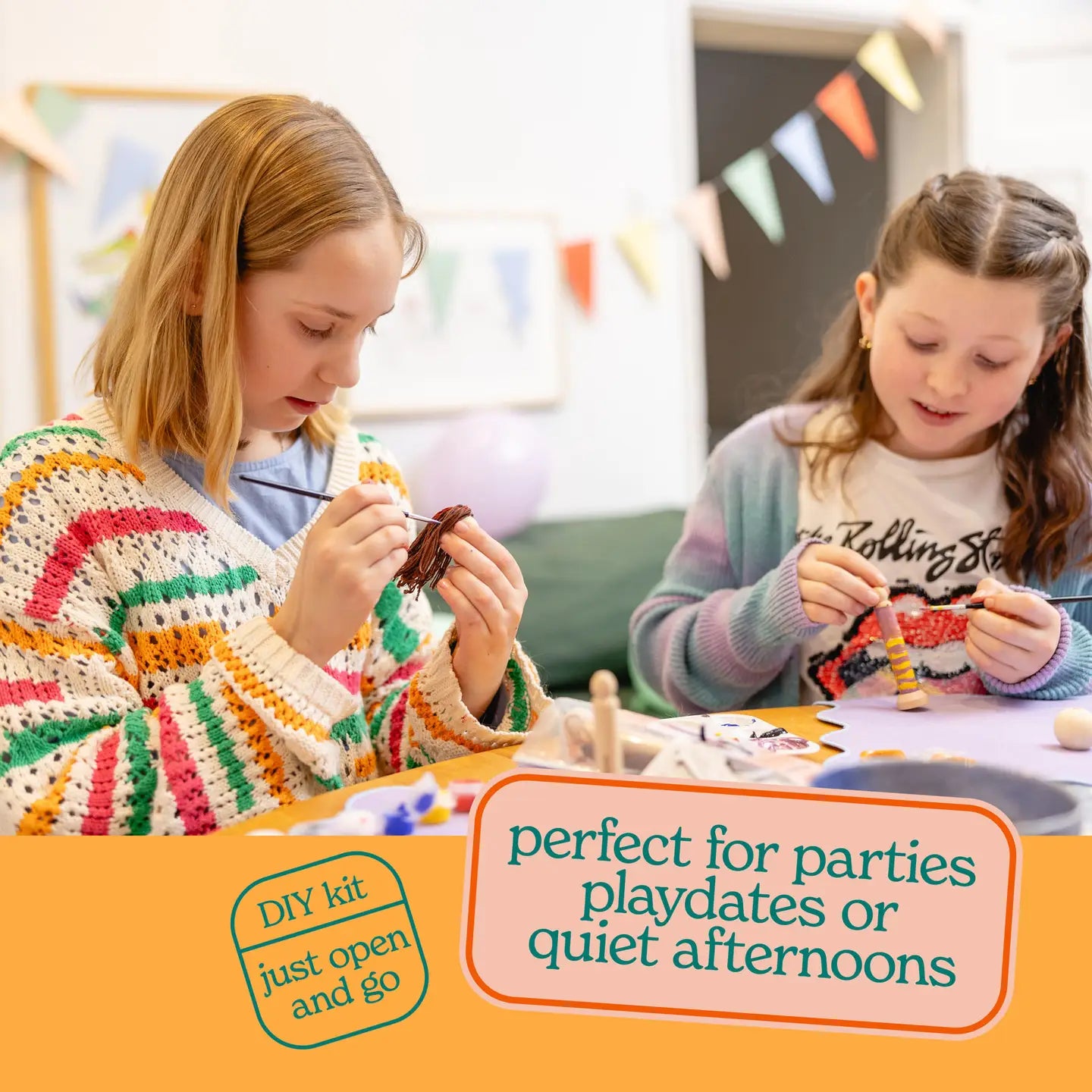 Let's Make & Do Create Your Own Pirate Wooden Peg Doll Kit image 2