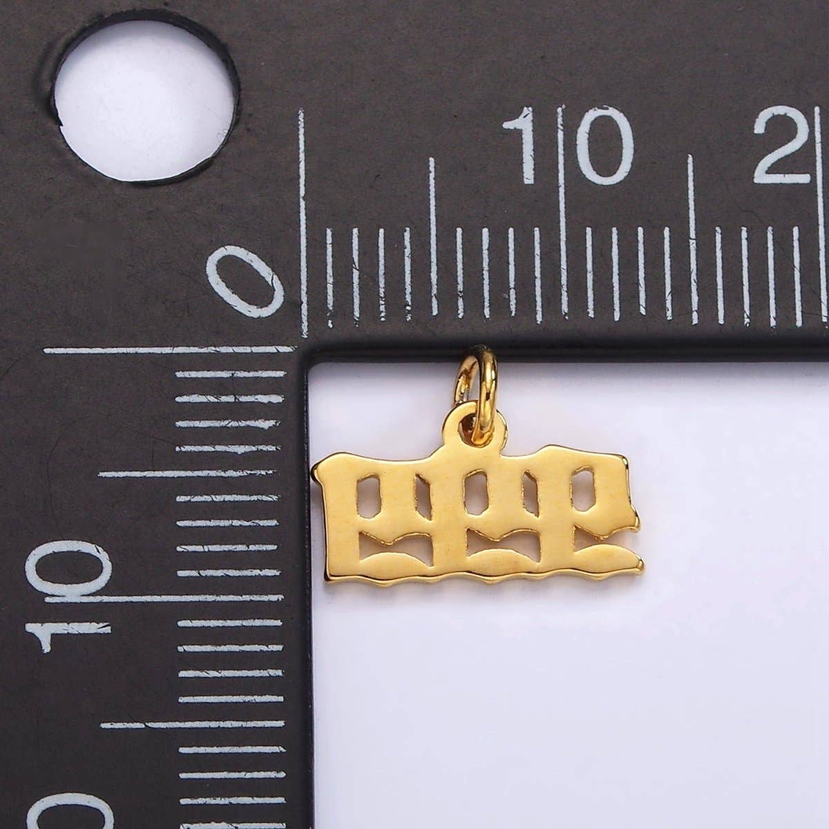 24K Gold Filled Angel Number Numerology Minimalist Mini Charm |