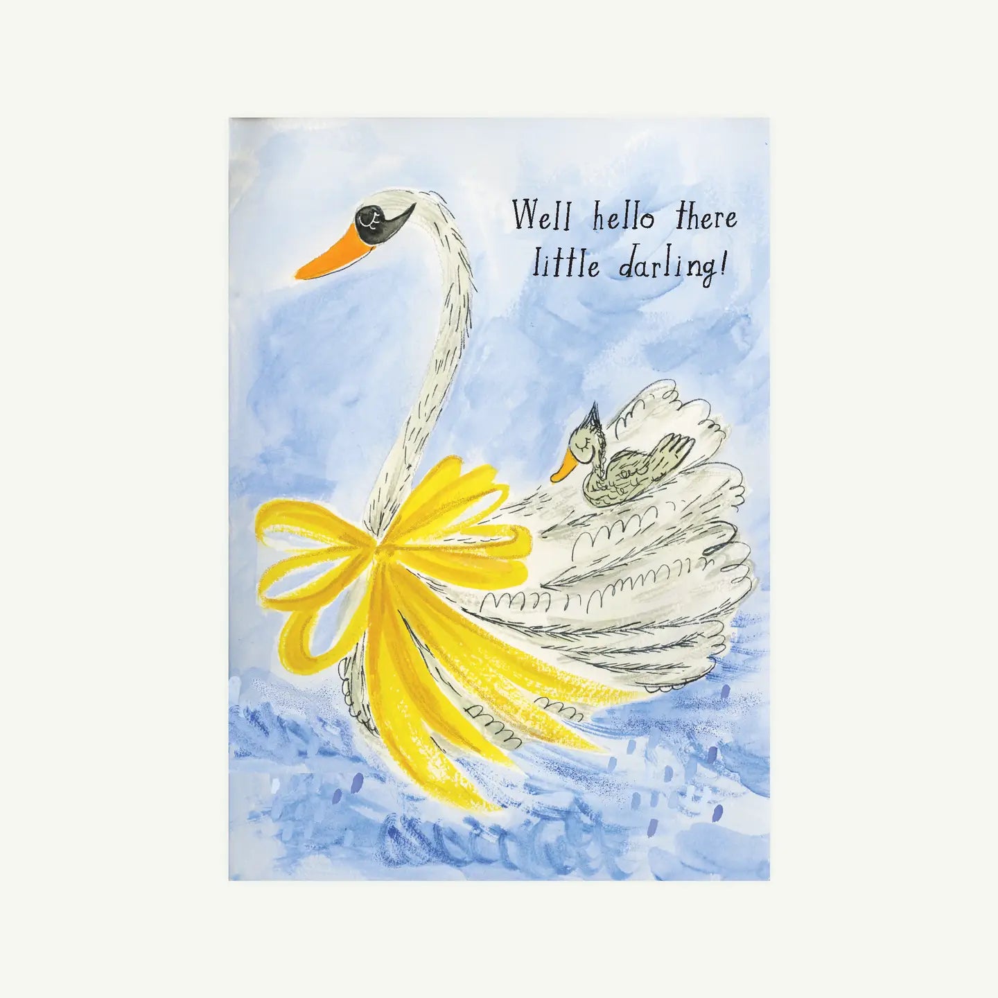 Baby Swan - Greeting Card image 0
