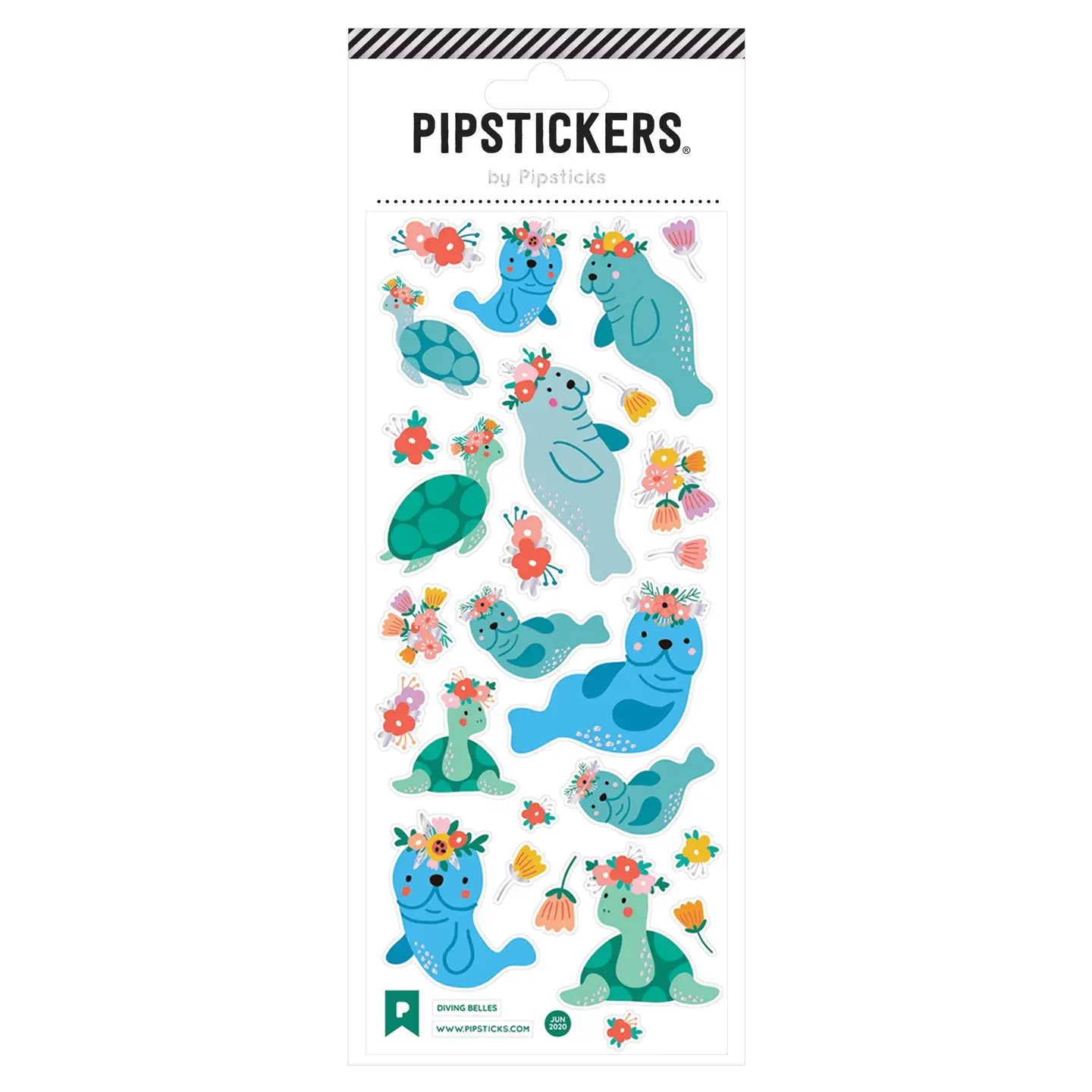 Diving Belles Pipstickers 3x7 image 0