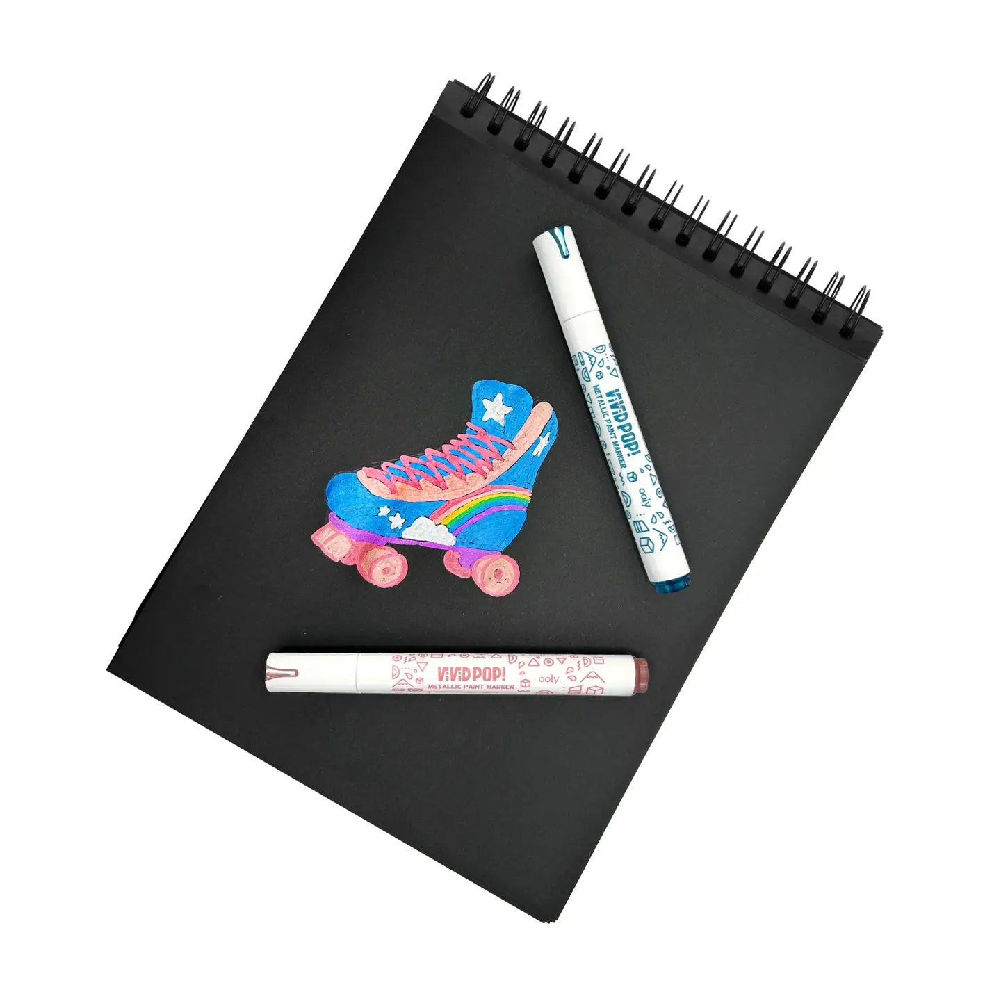 Vivid Pop! Water-Based Paint Markers: Metallic (Set of 8) image 3
