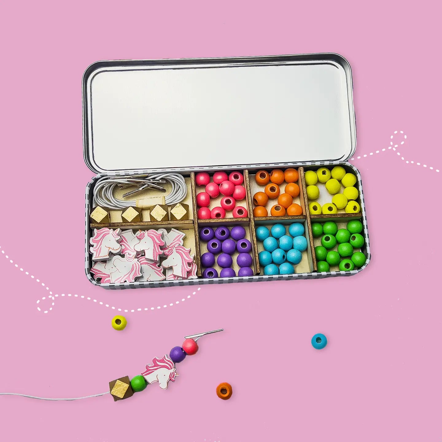 Unicorn Bracelet Beading Kit For Children image 0
