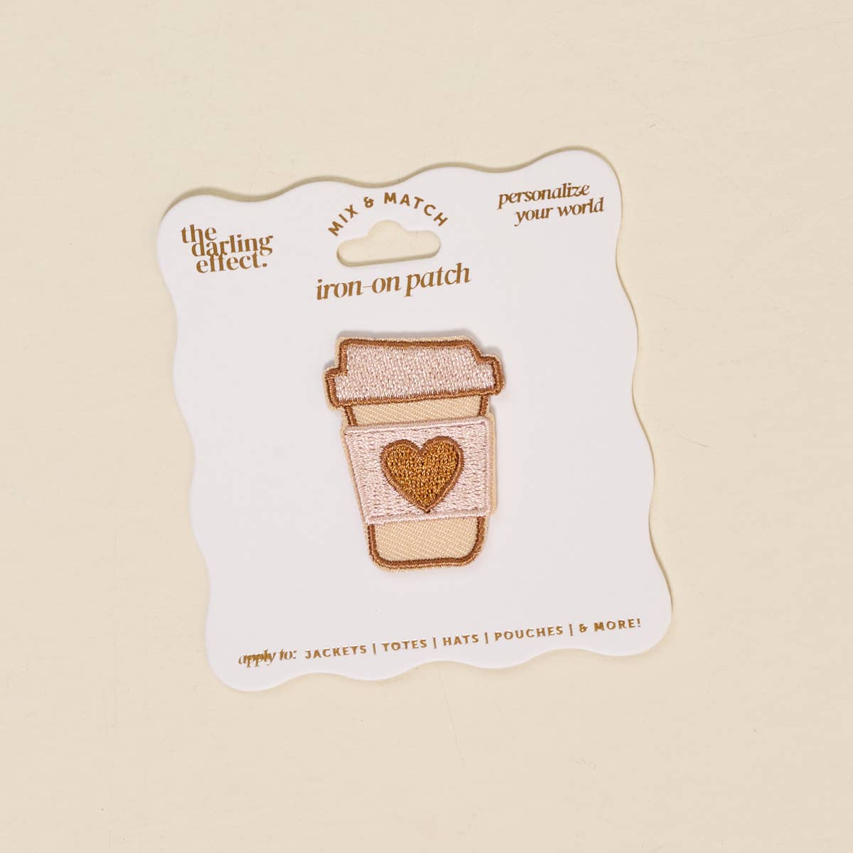 Mix & Match Iron-On Patch–Coffee Cup