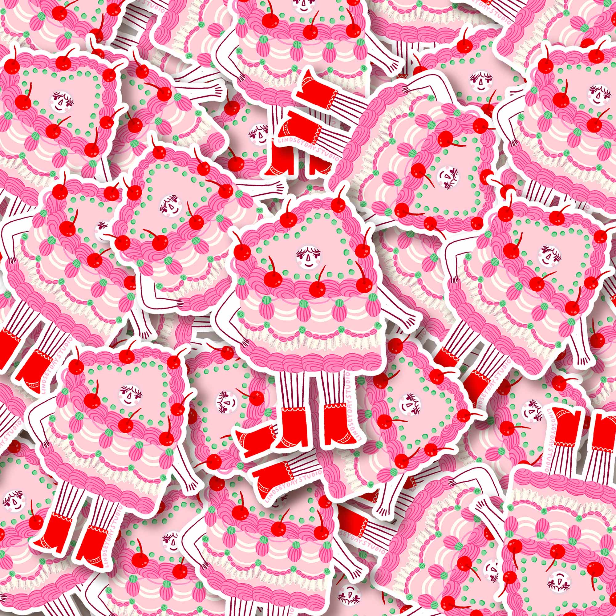 Camilla Cake Sticker, Funny Sticker, Food Sticker