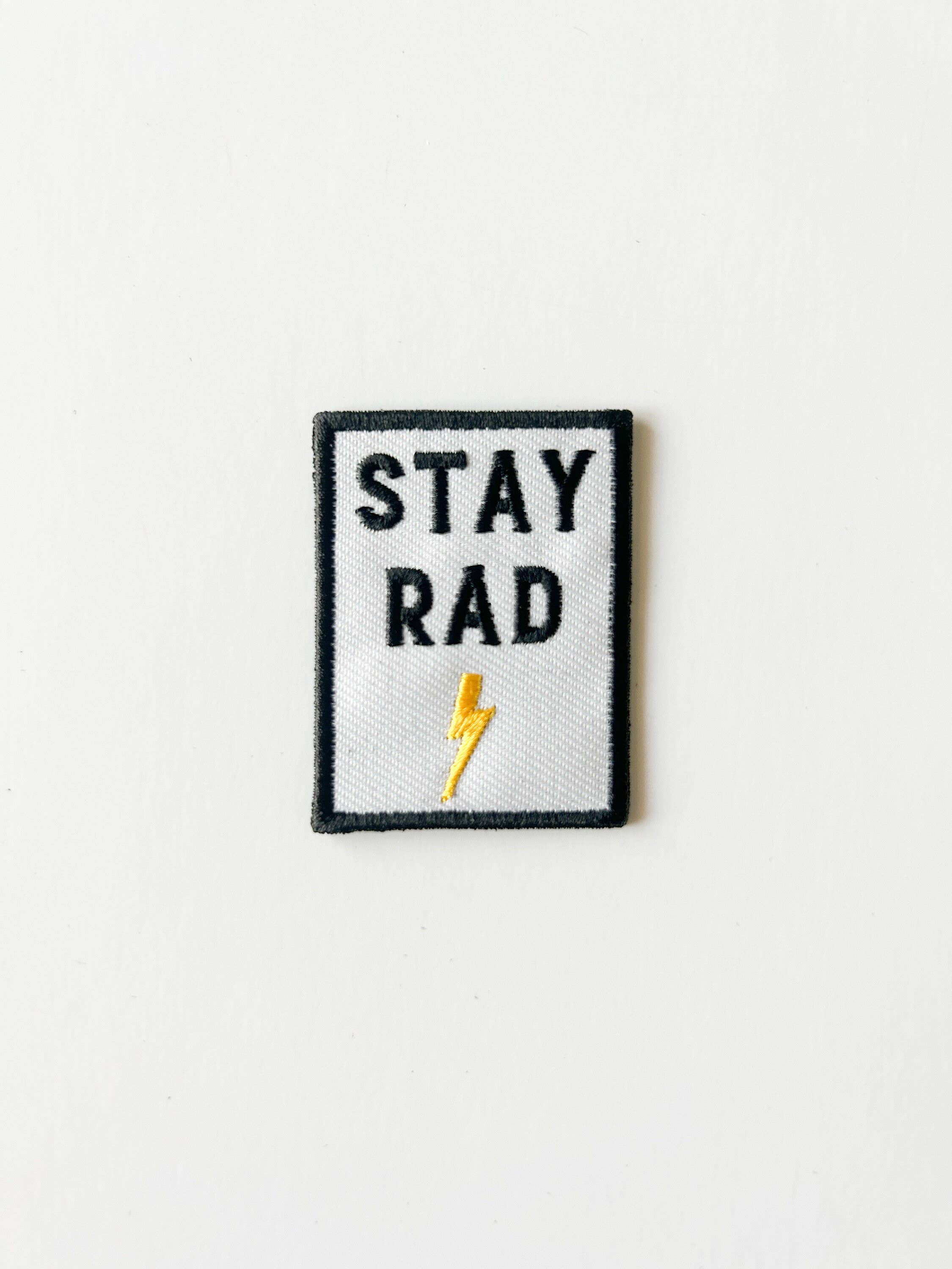 Stay Rad Embroidered Iron-On Patch
