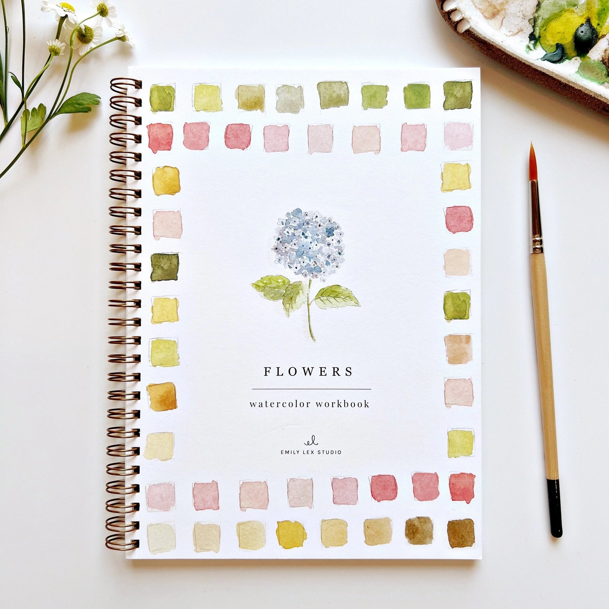 Flowers Watercolor Workbook image 0