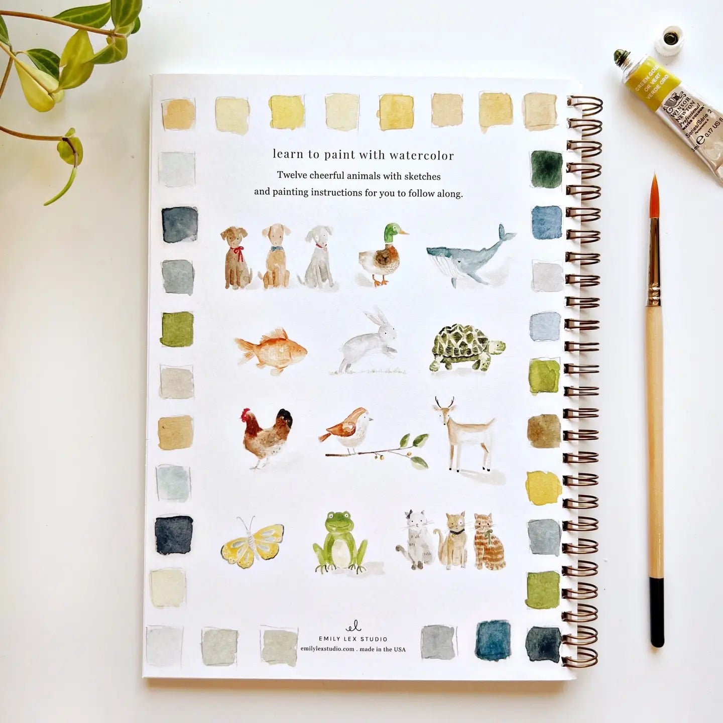 Animals Watercolor Workbook image 1