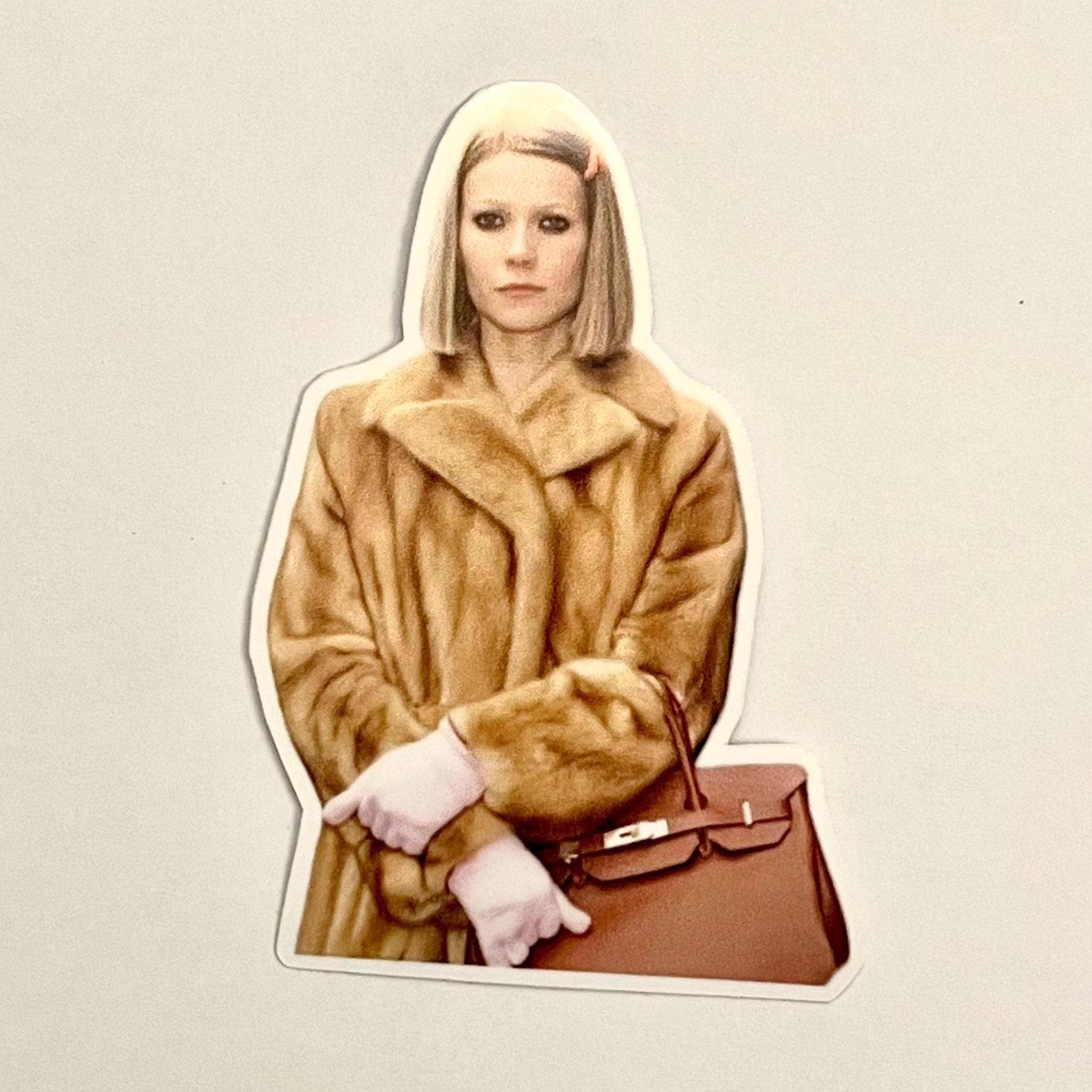 Margot Tenenbaum Fur Coat & Birkin Bag Sticker