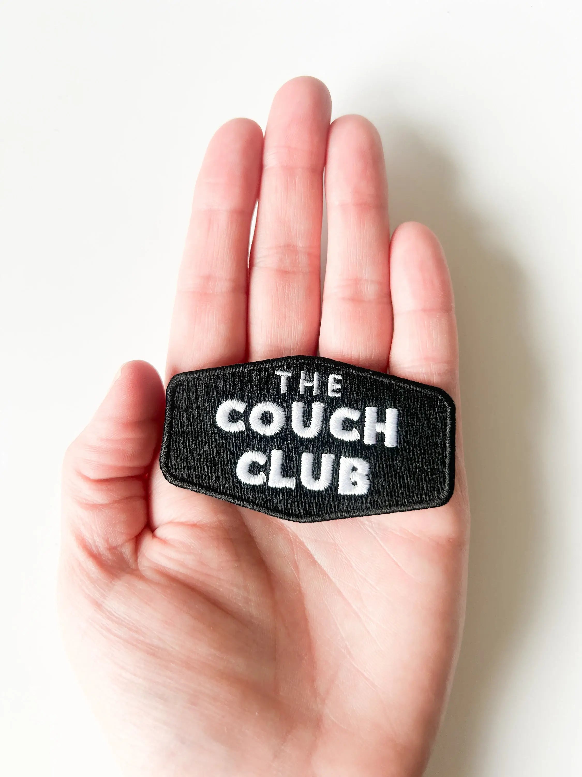 The Couch Club Embroidered Iron-On Patch for Homebodies