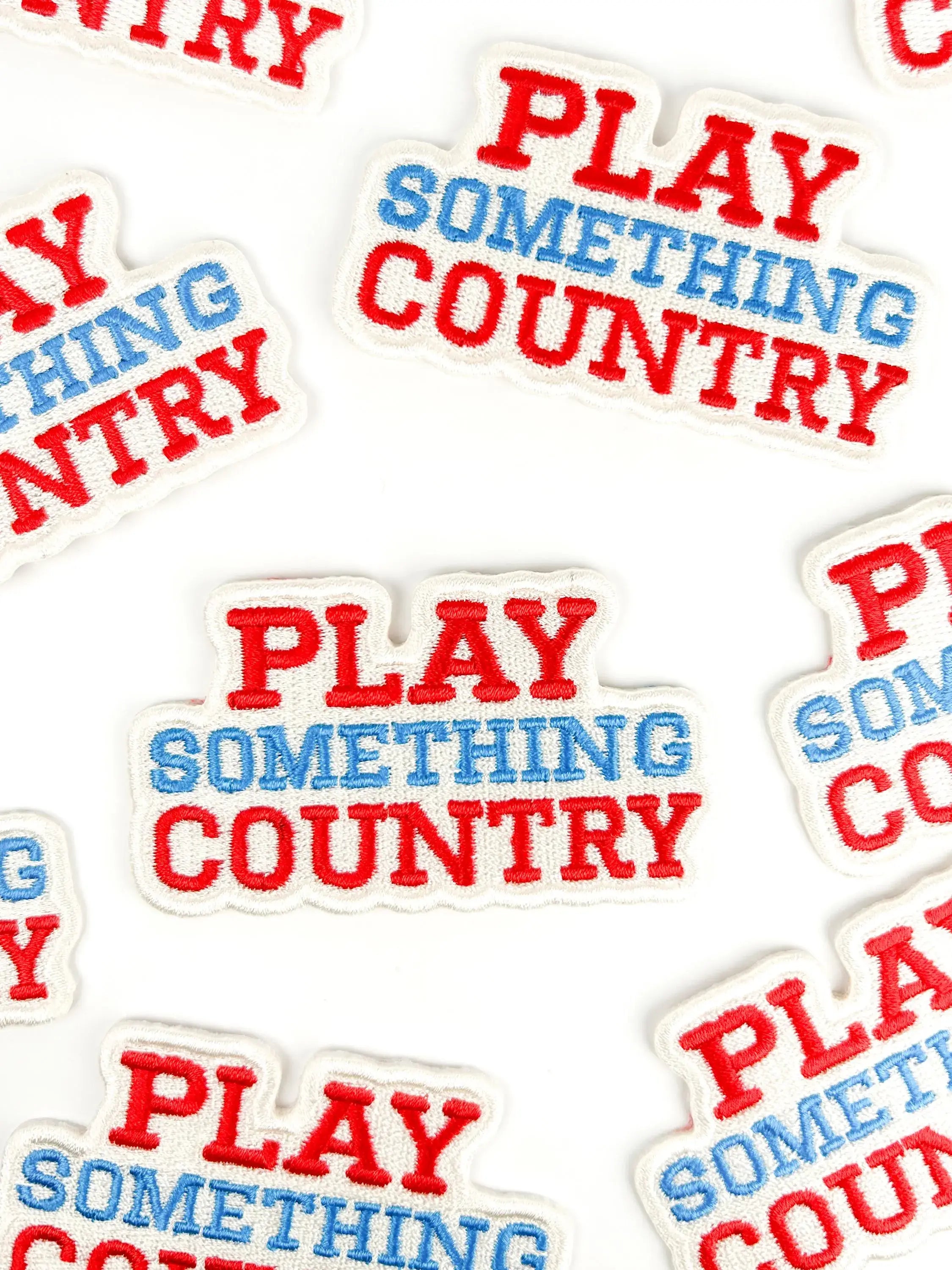 Play Something Country Patch – Embroidered Iron-On Music Fan