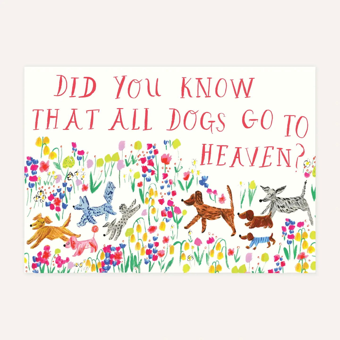 Doodle in A Meadow - Dog/Pet Sympathy Card image 0