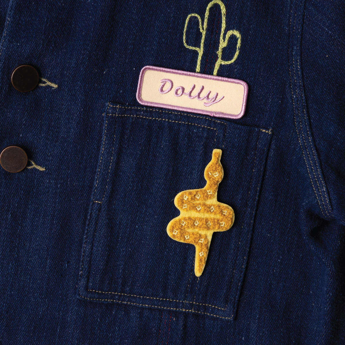 "dolly" Vintage Inspired Iron On Name Patch