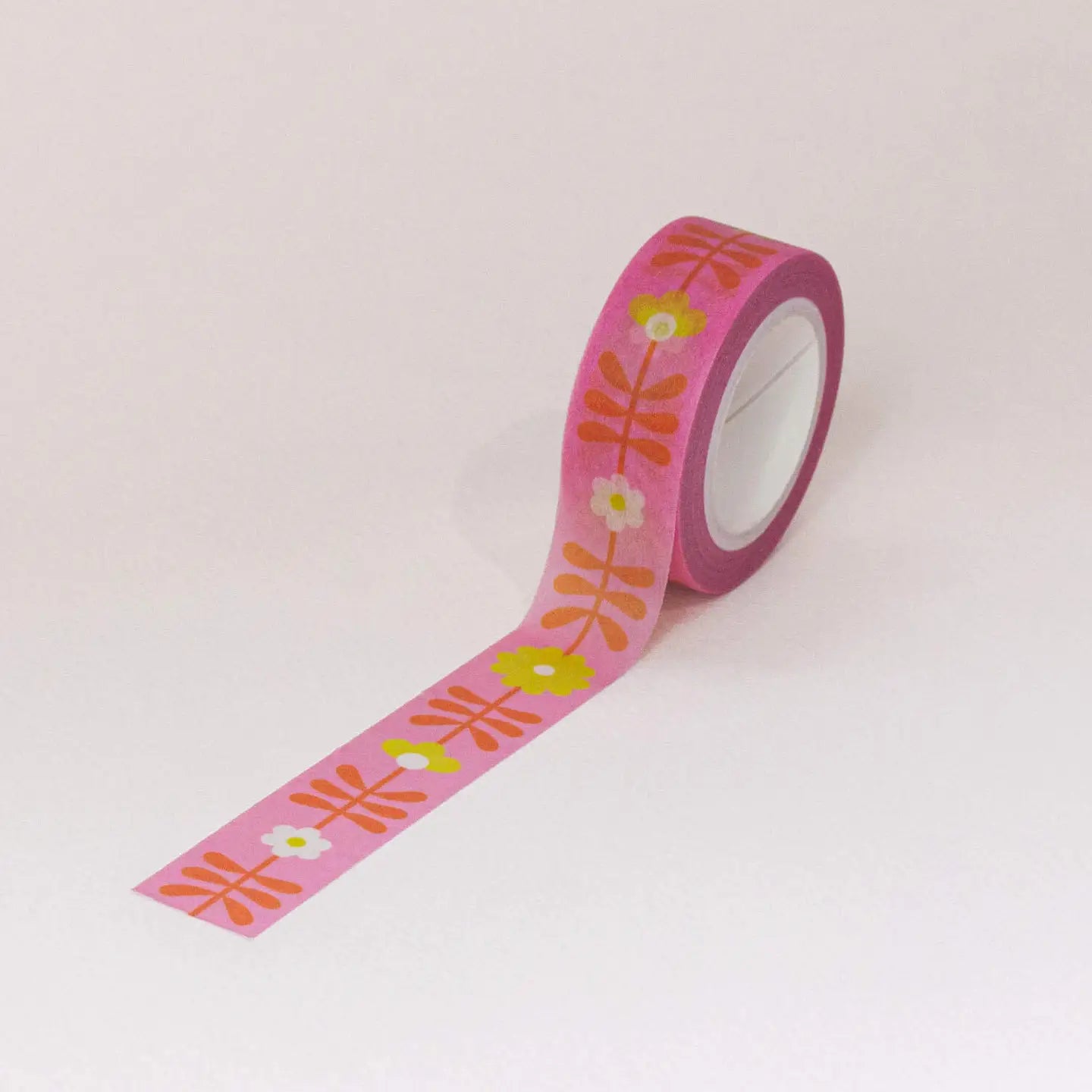 Flower Tower 15mm • Retro Floral Washi Tape image 0
